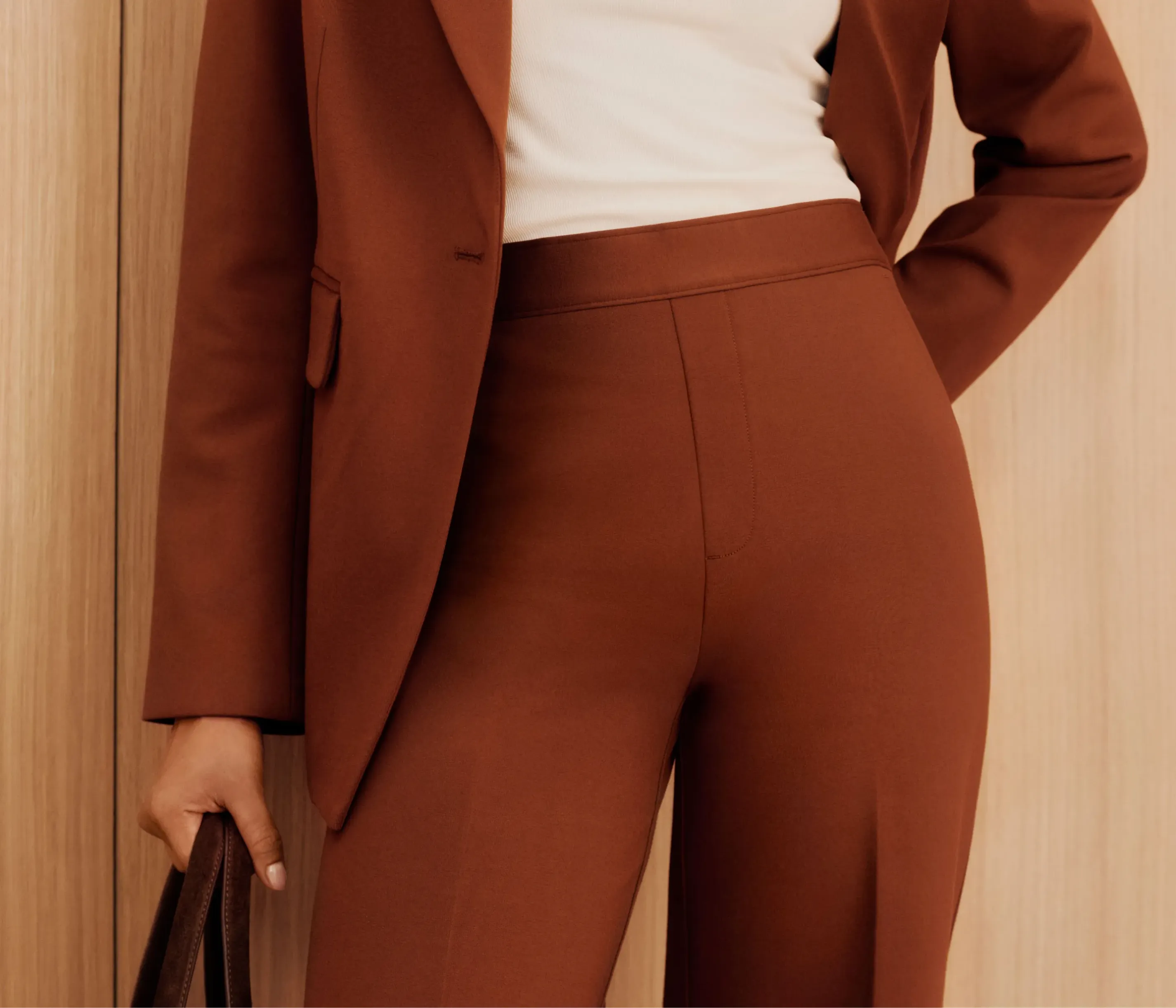 New SPANX clothing in warm brown tones