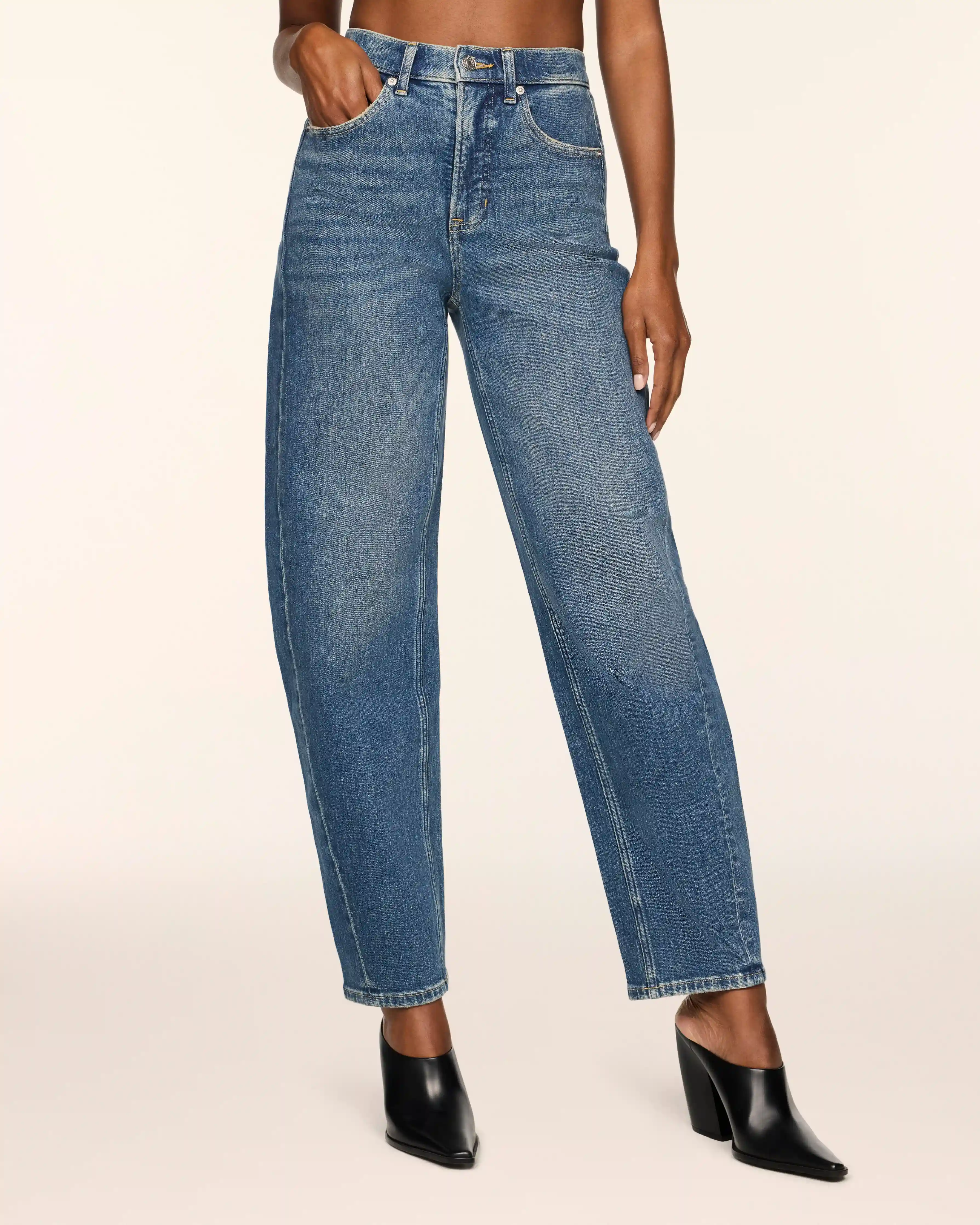 Alternative view of SPANXshape™ Authentic 360 Barrel Leg Jeans | Vintage Tide