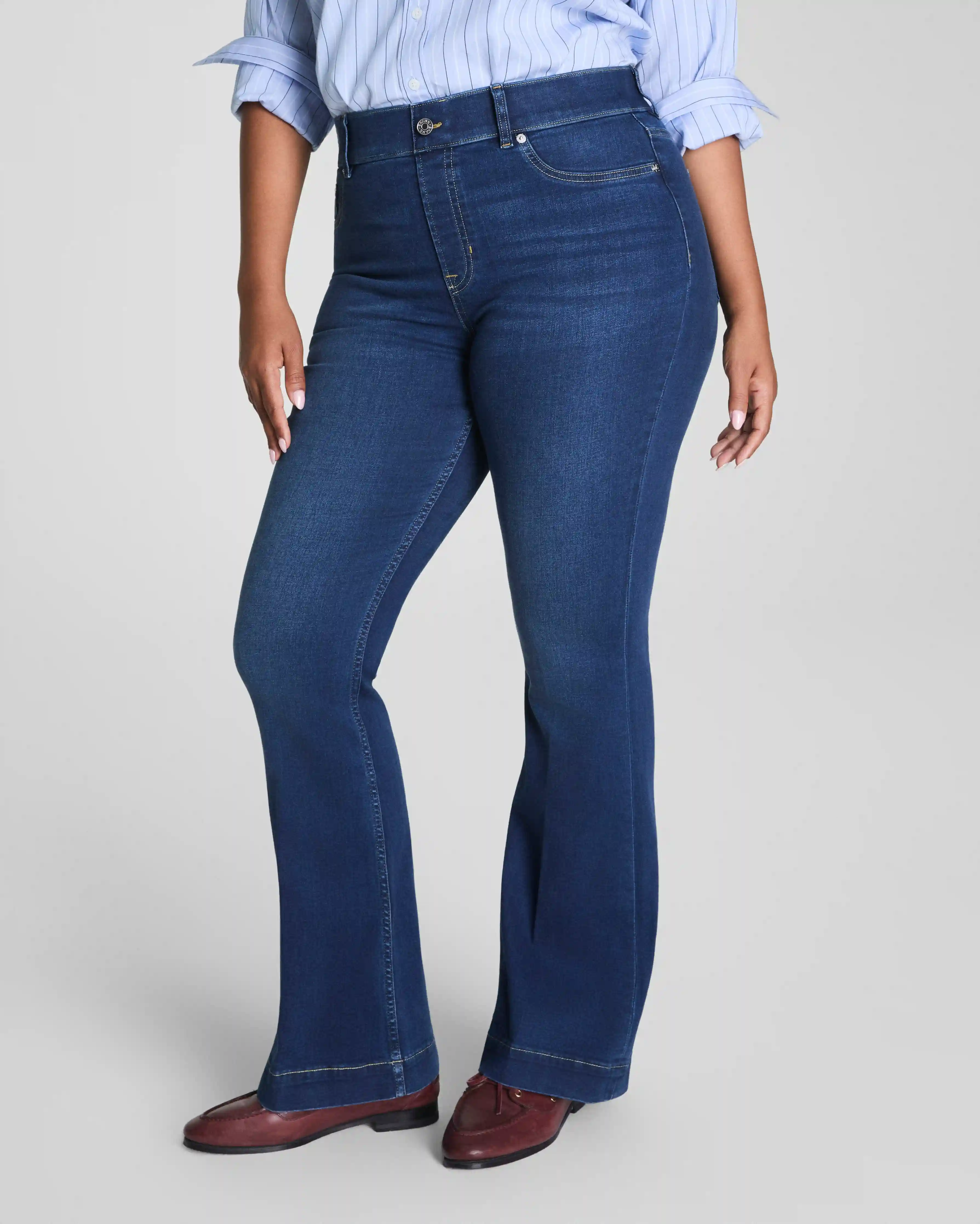 Alternative view of SPANXshape®  EveryWear Pull-On Flare Jeans | Poseidon