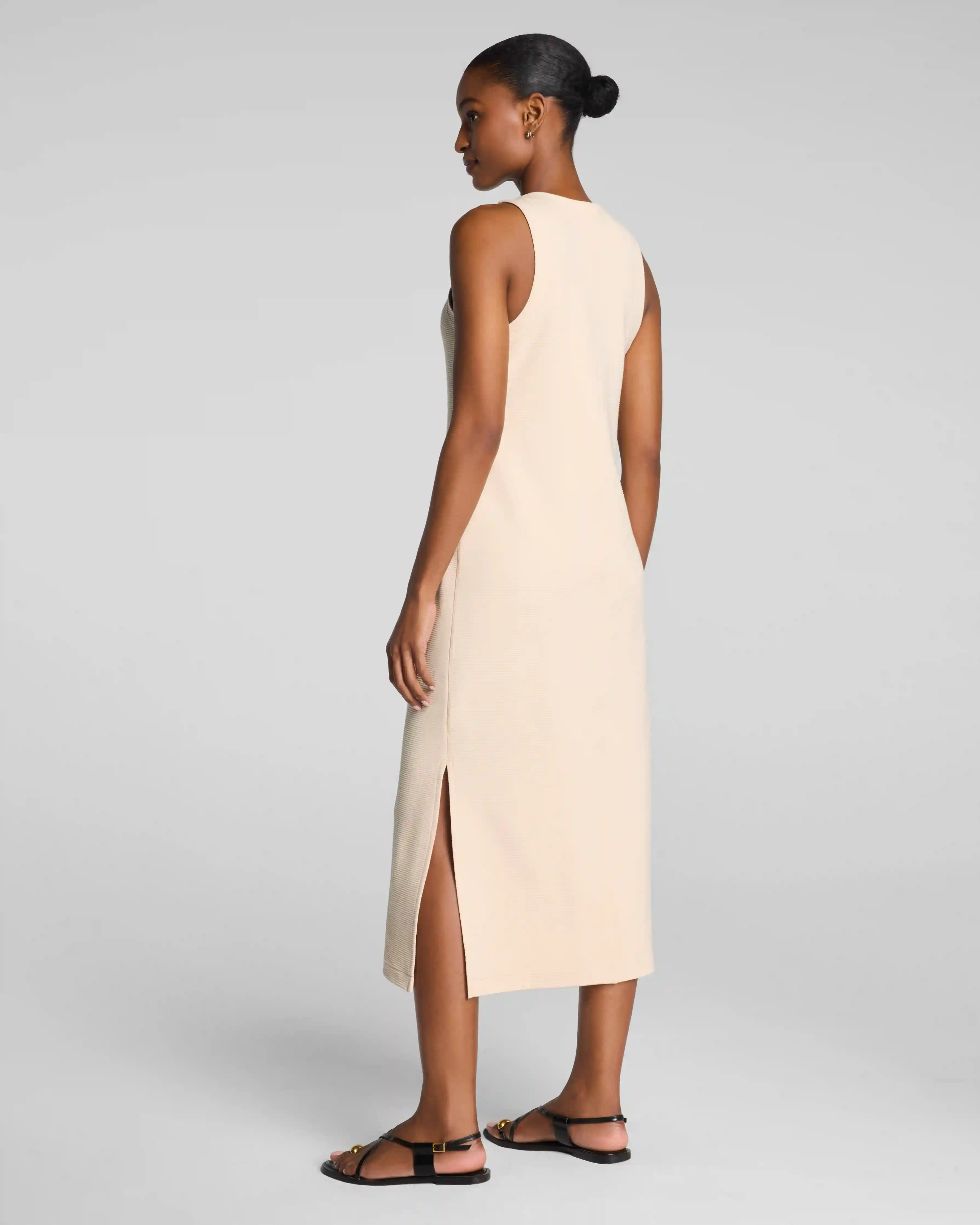 Alternative view of SPANX AirEssentials® French Rib Maxi Tank Dress | Toasted Coconut