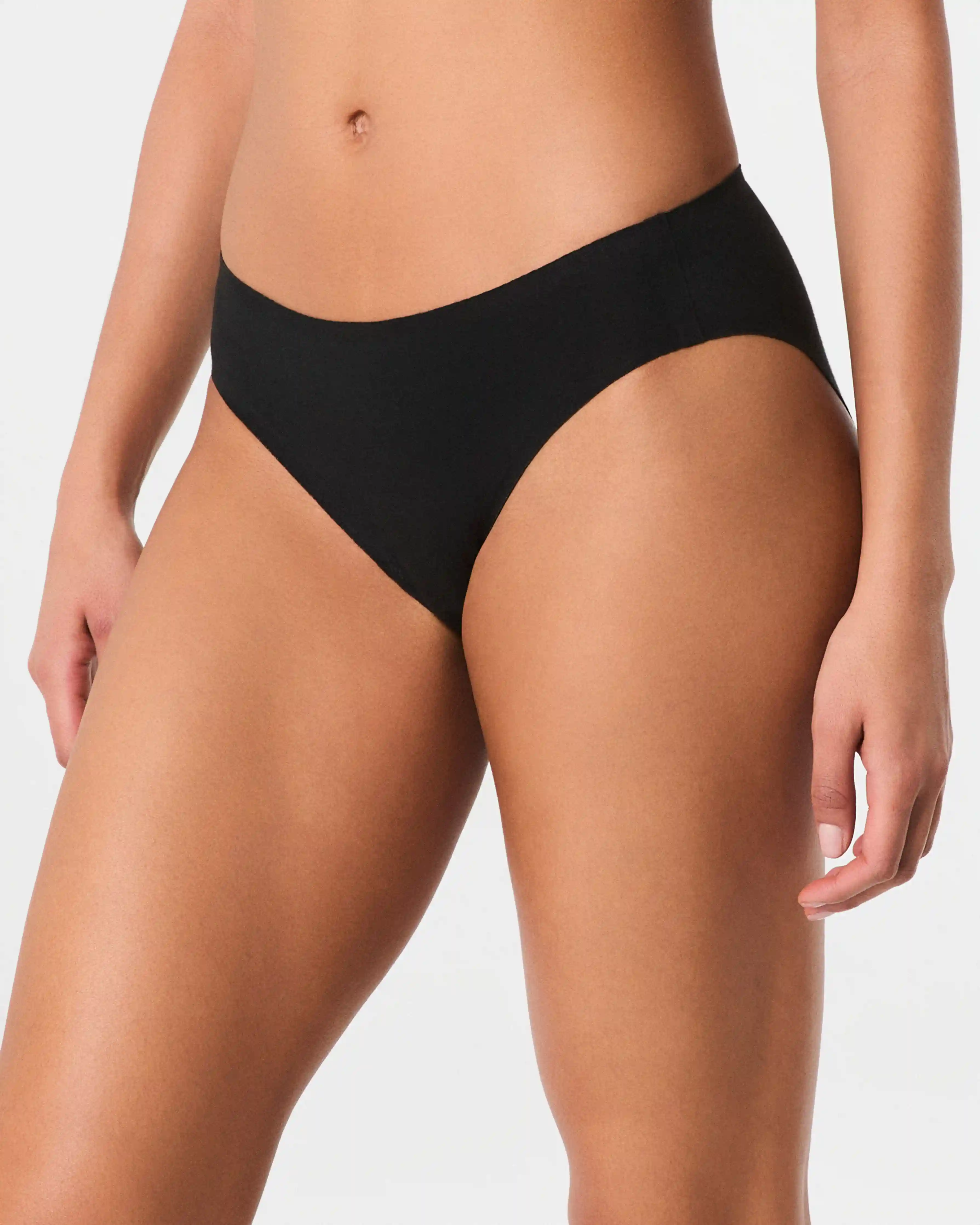 Alternative view of SPANXsmooth®  Fit-To-You Supima® Cotton Bikini 3-Pack | Very Black