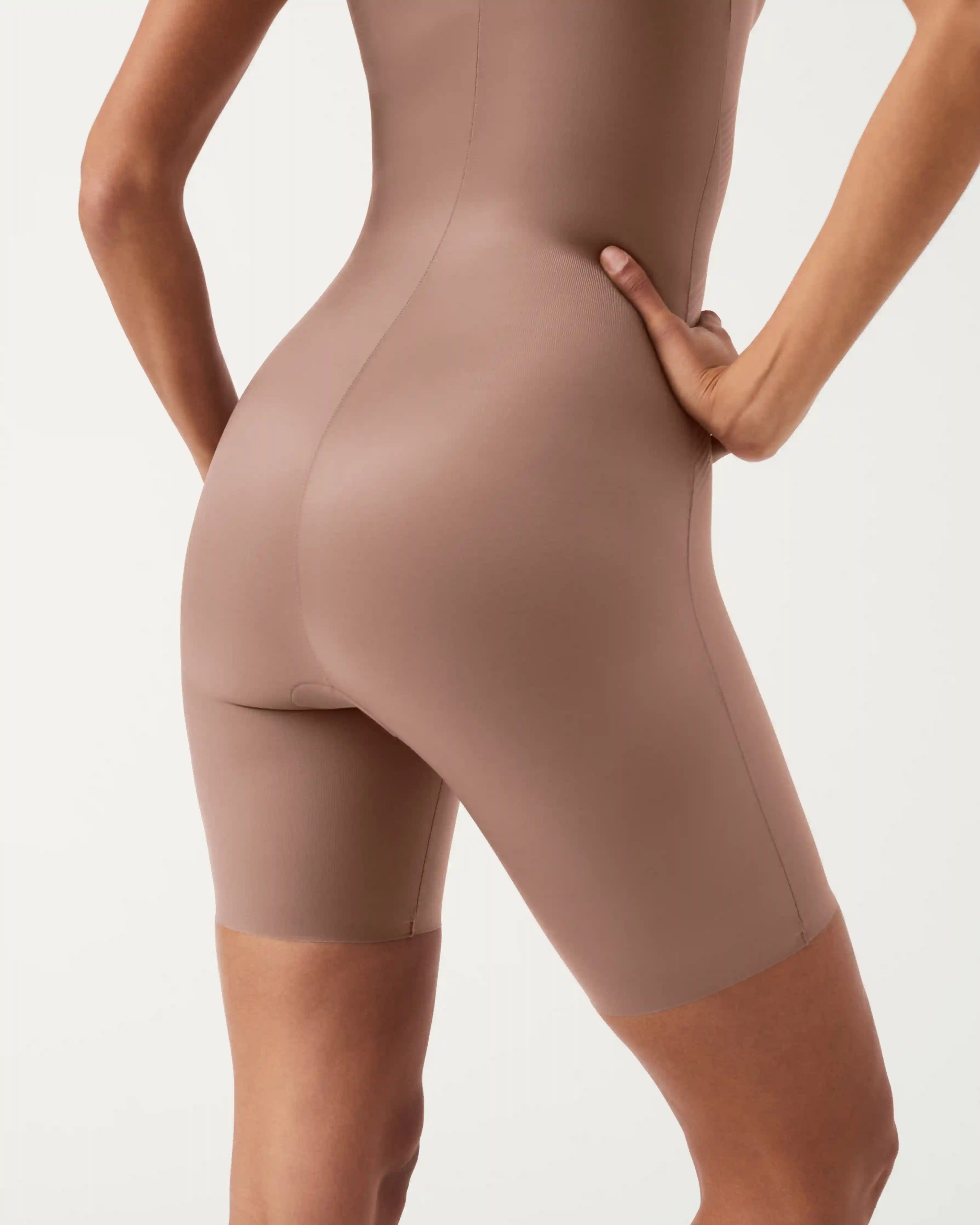 Alternative view of SPANXshape®  Invisible Open-Bust Mid-Thigh Bodysuit | Cafe Au Lait