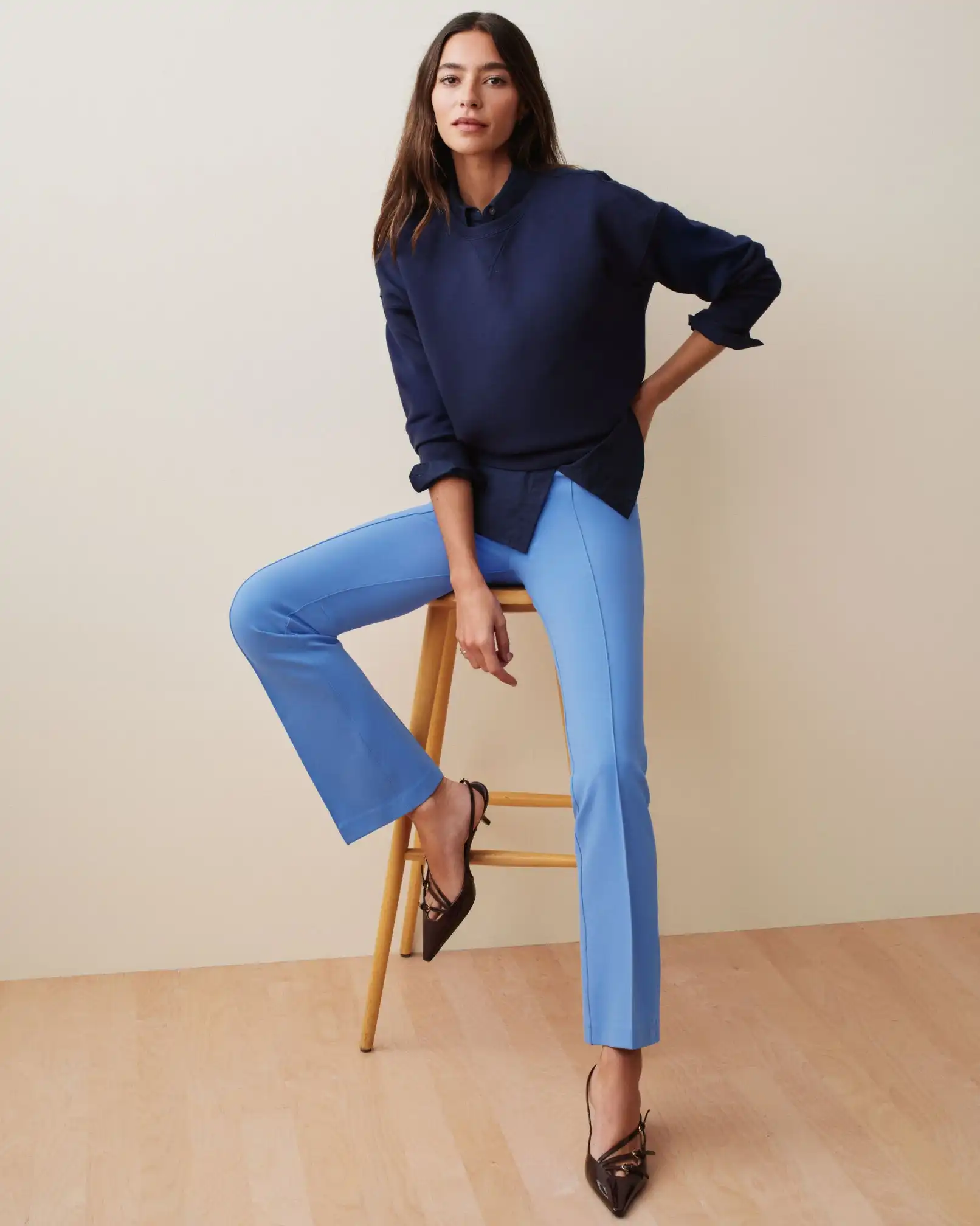 SPANXsupersmooth®  PerfectFit Ponte Kick Flare Pant with Pintuck | Aster