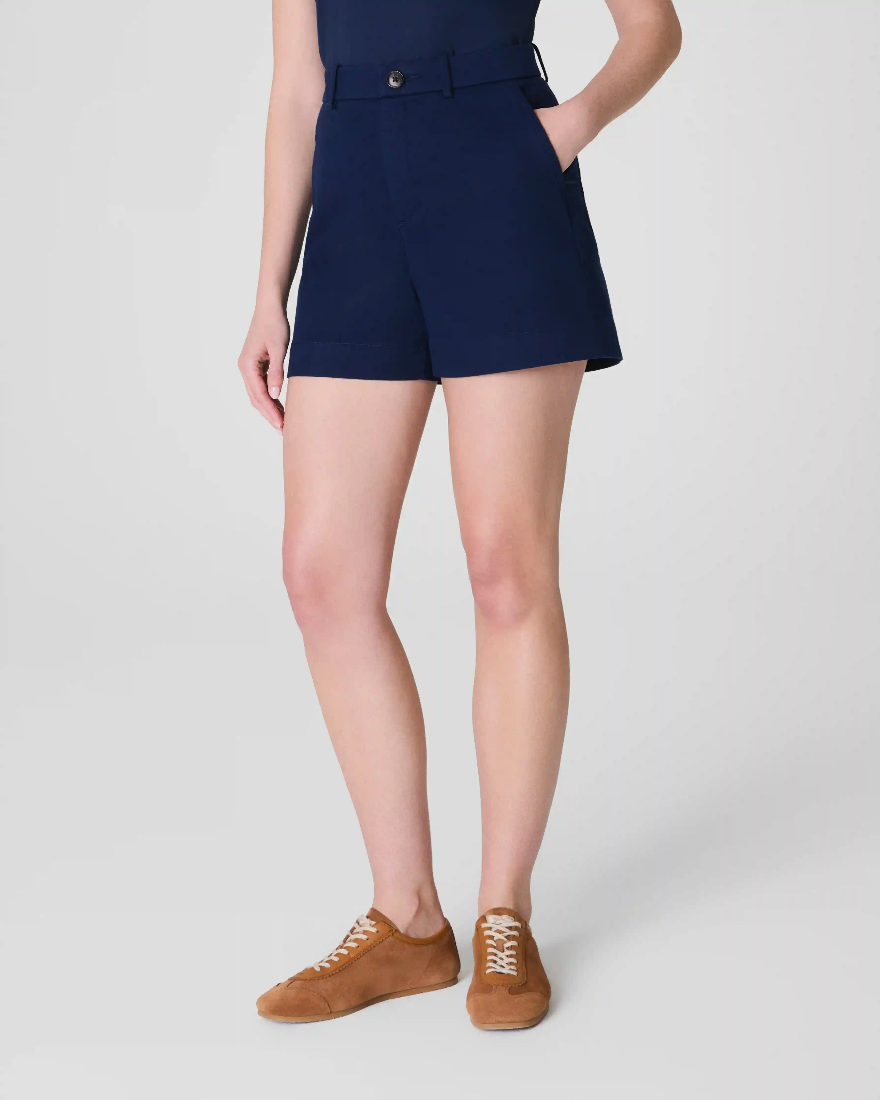 Alternative view of SPANXsupersmooth®  Stretch Twill Short, 5" | Timeless Navy