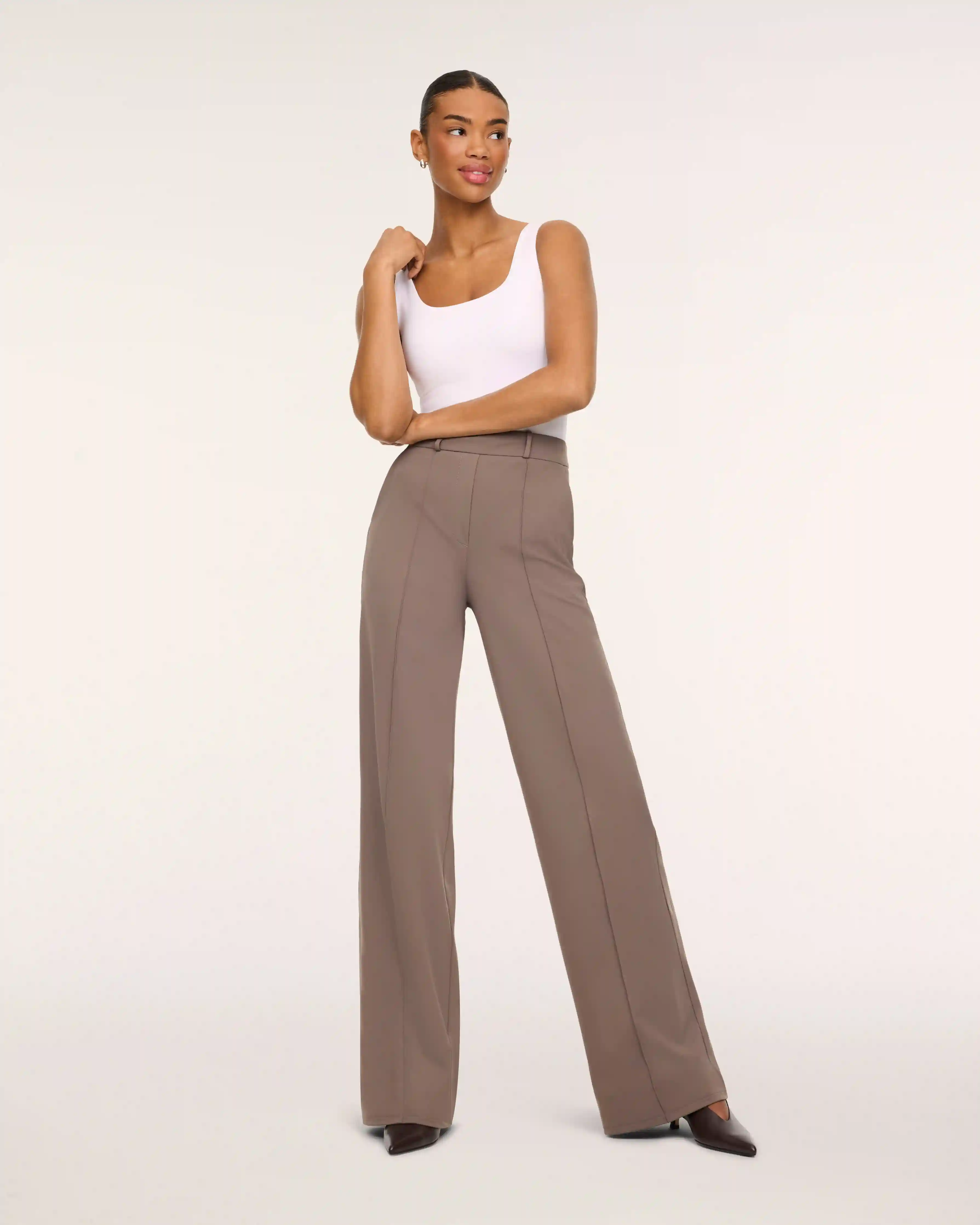 SPANX® PowerMove Wide Leg Trouser | Ironstone