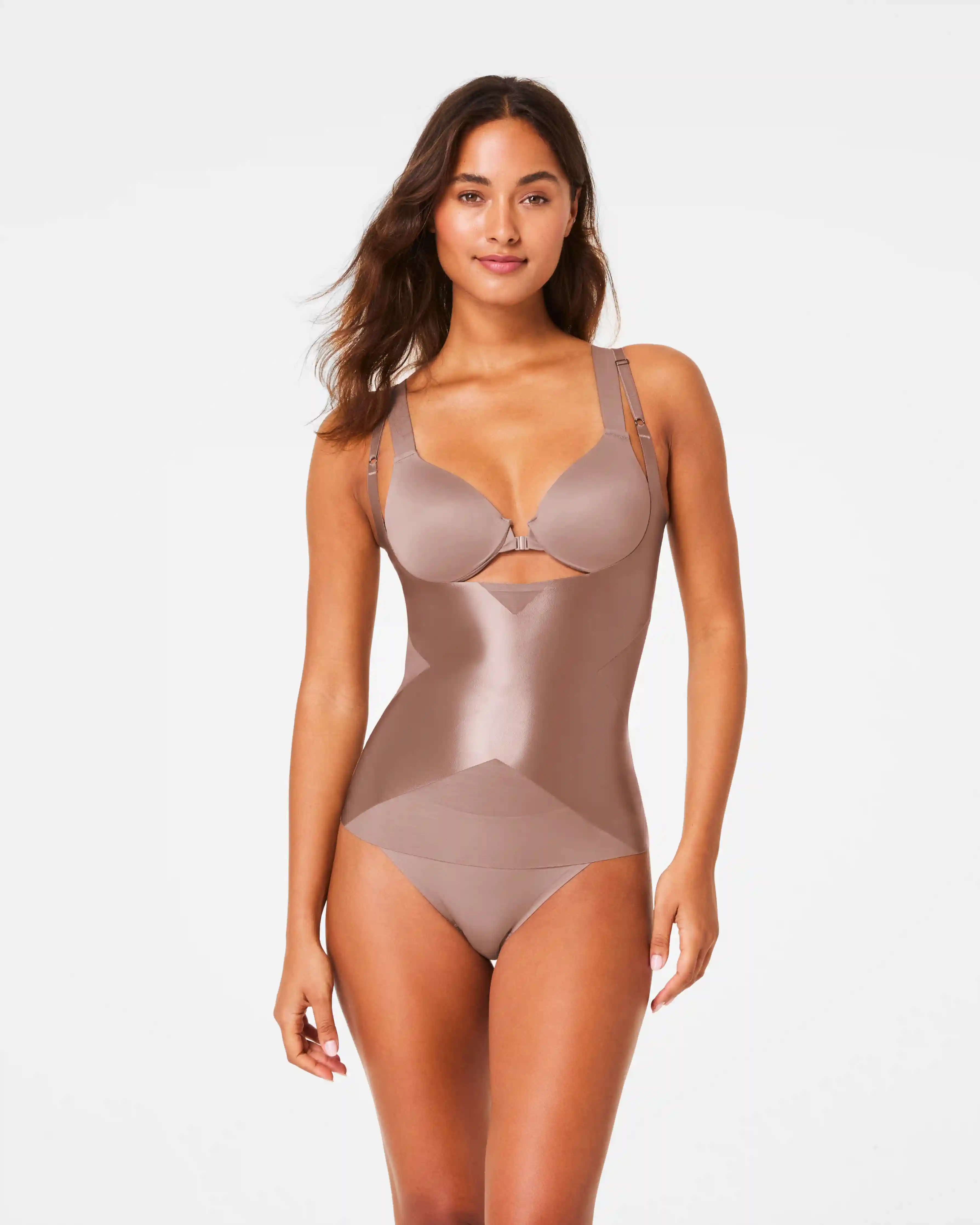 SPANXshape®  Satin-X™ Open-Bust Cami | Cafe Au Lait