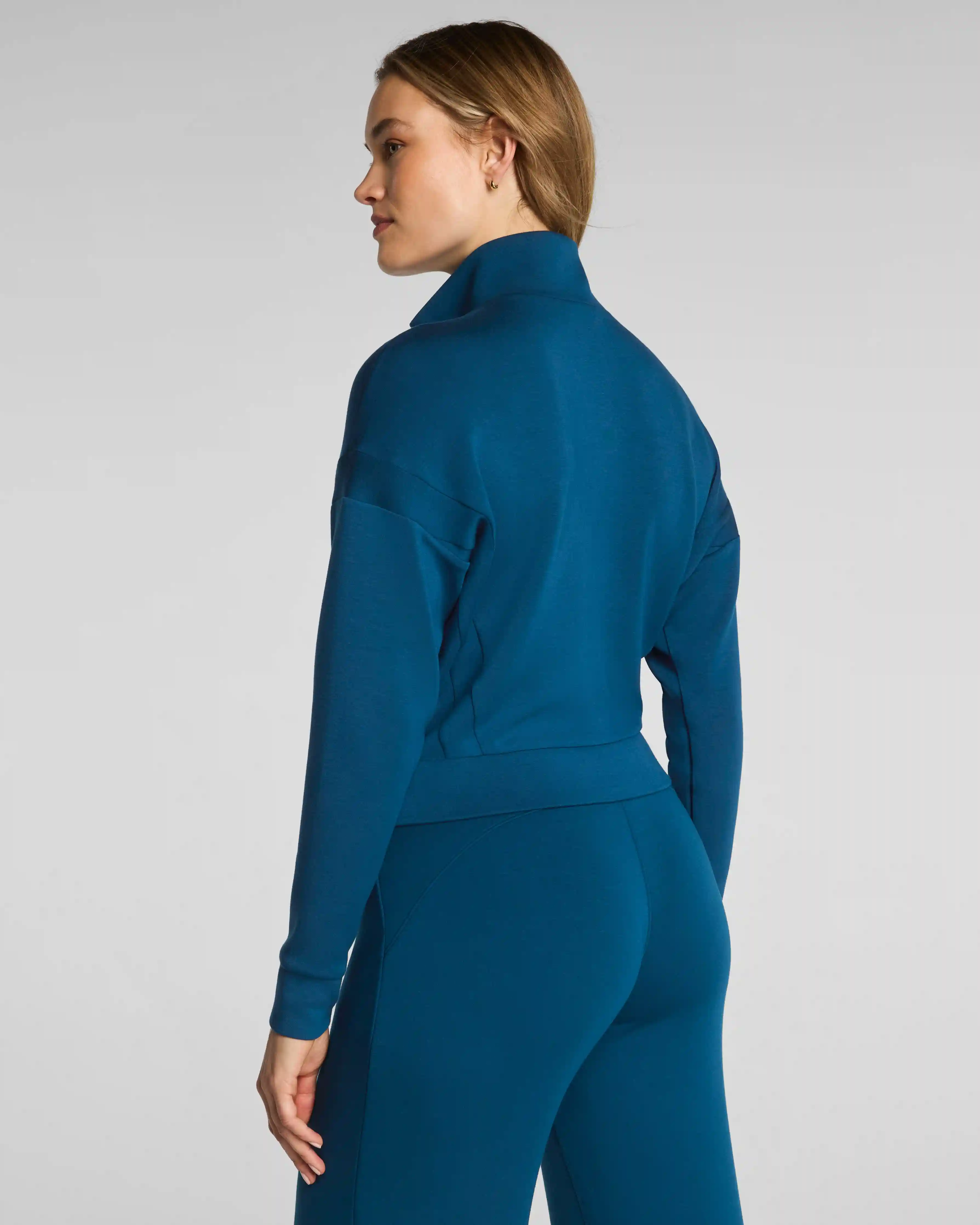 Alternative view of SPANX AirEssentials® Track Jacket | Deep Cove