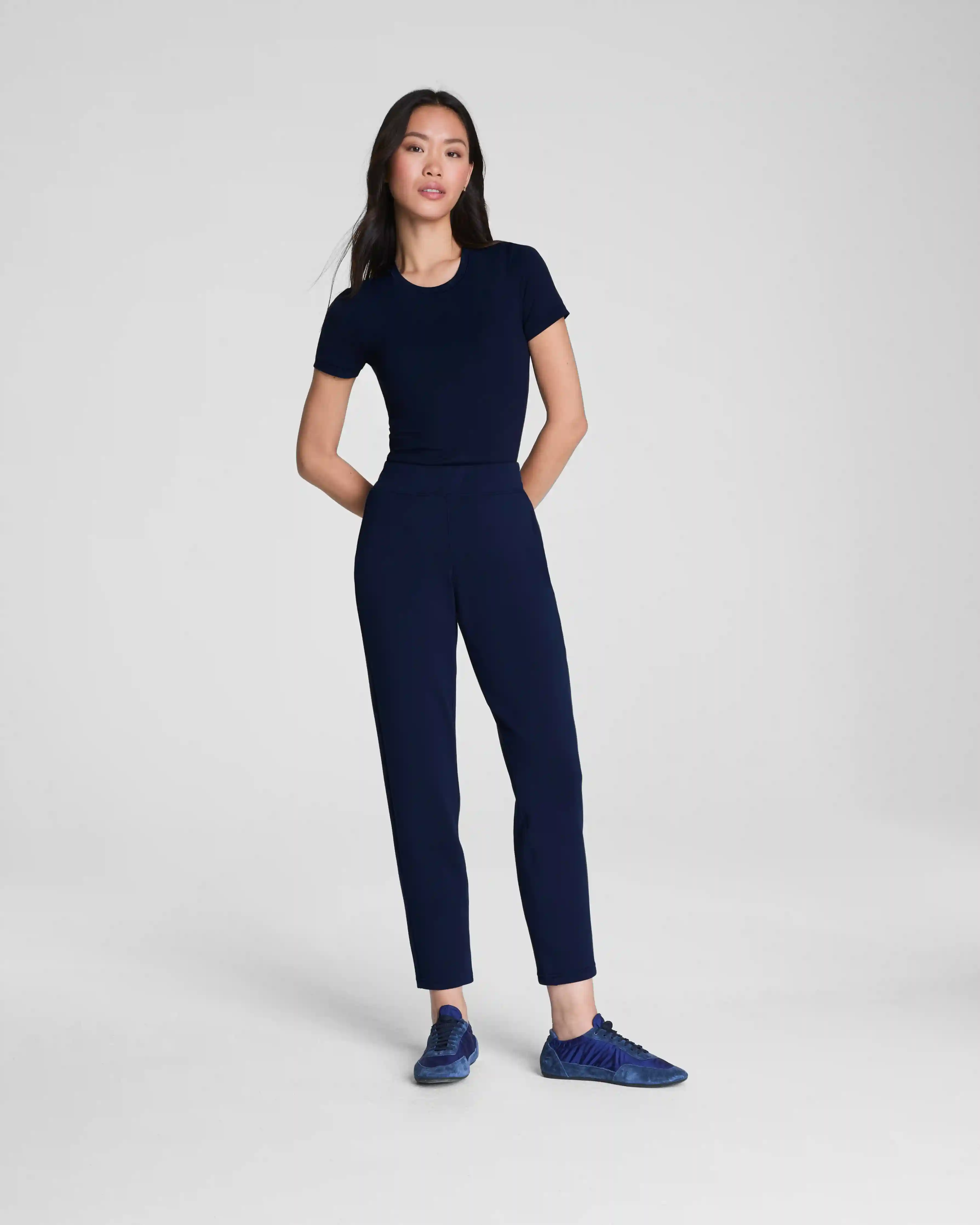 SPANX AirEssentials® Slim Straight Pant | Timeless Navy