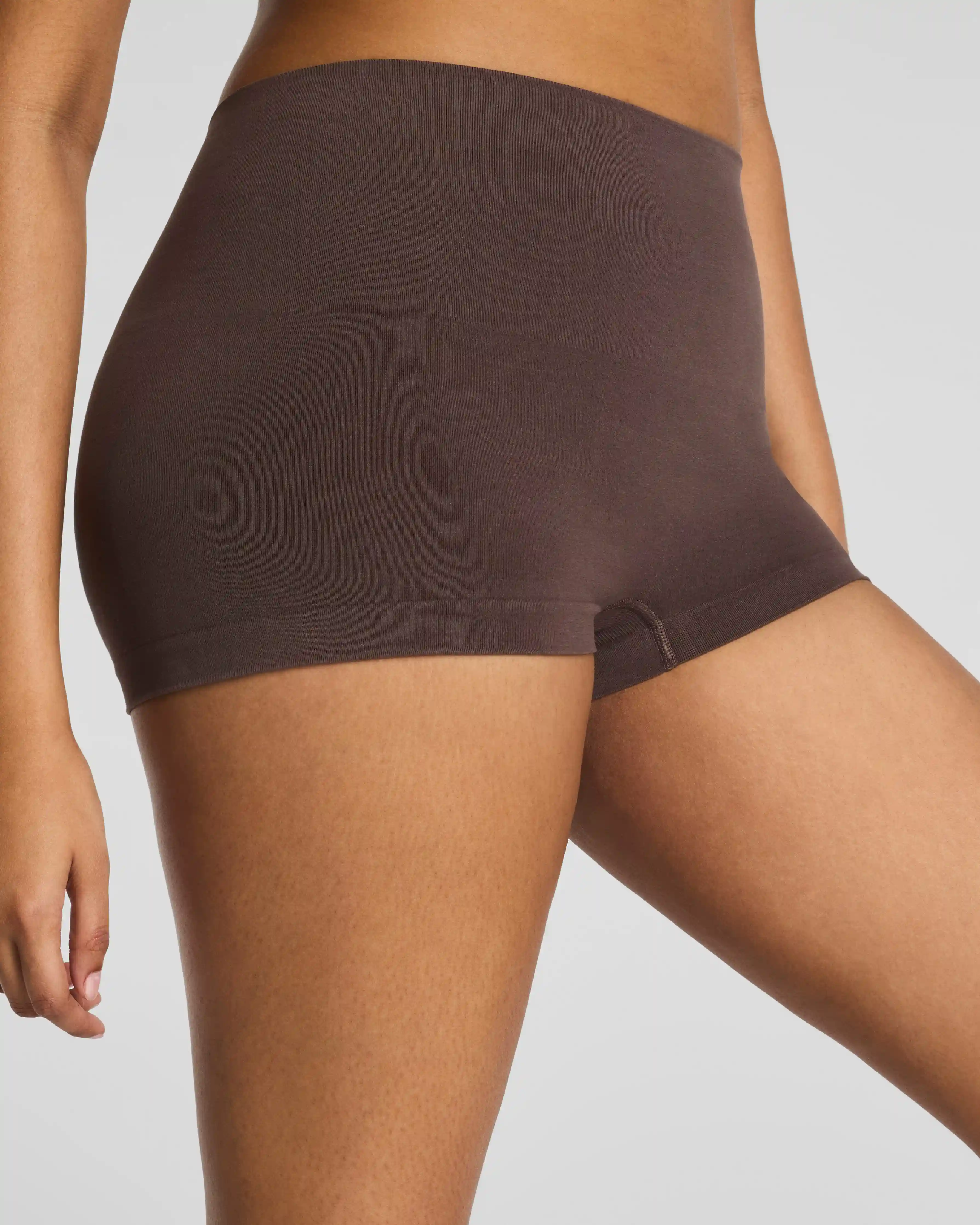 SPANXshape®  ExtraOrdinary Supima® Cotton Boyshort | Dark Cacao