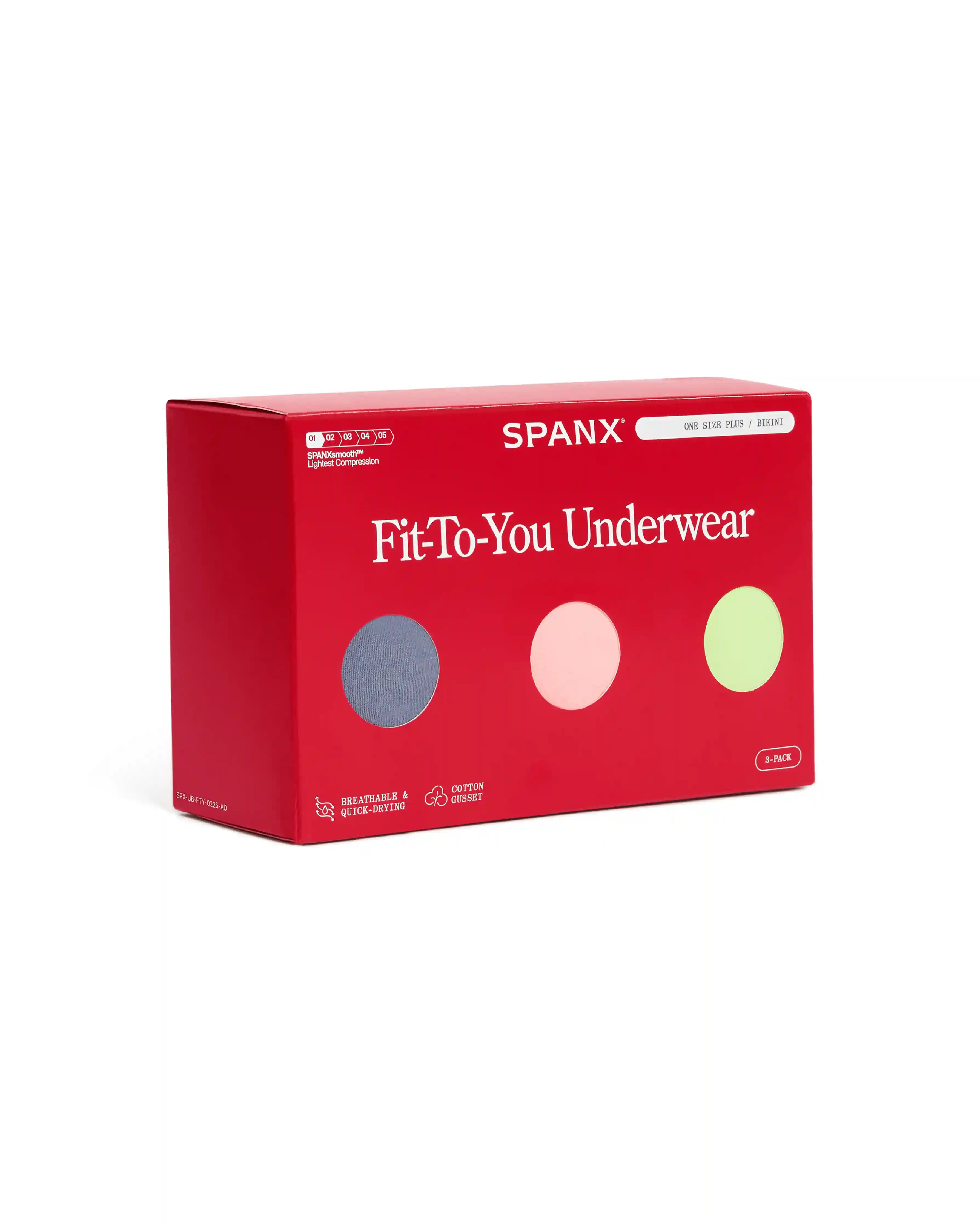 Alternative view of SPANXsmooth®  Fit-To-You Bikini 3-Pack Box | Rain/Begonia/Zest