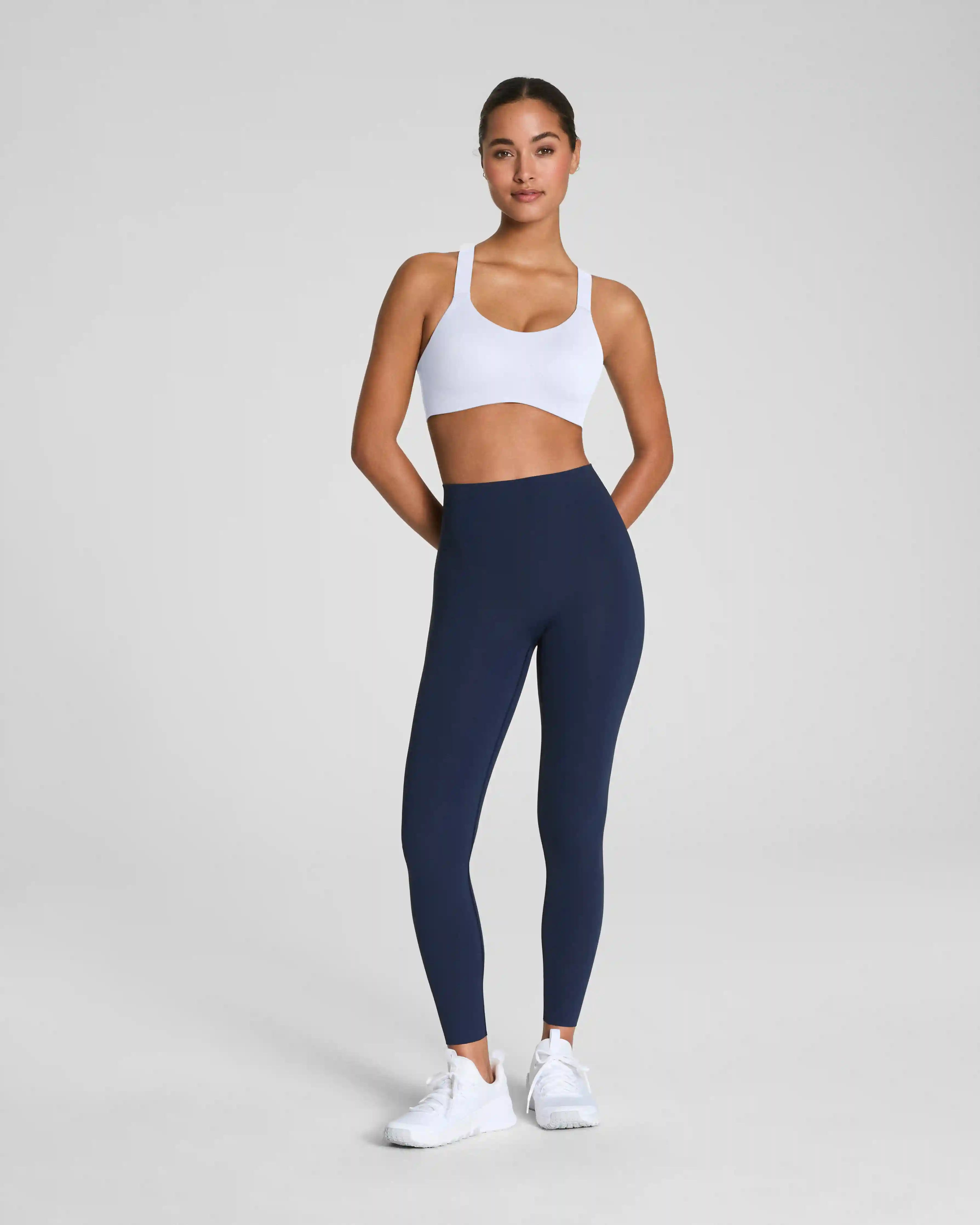 SPANXshape®  BodyLine Full-Length Leggings with Mid-Tummy Compression | Timeless Navy