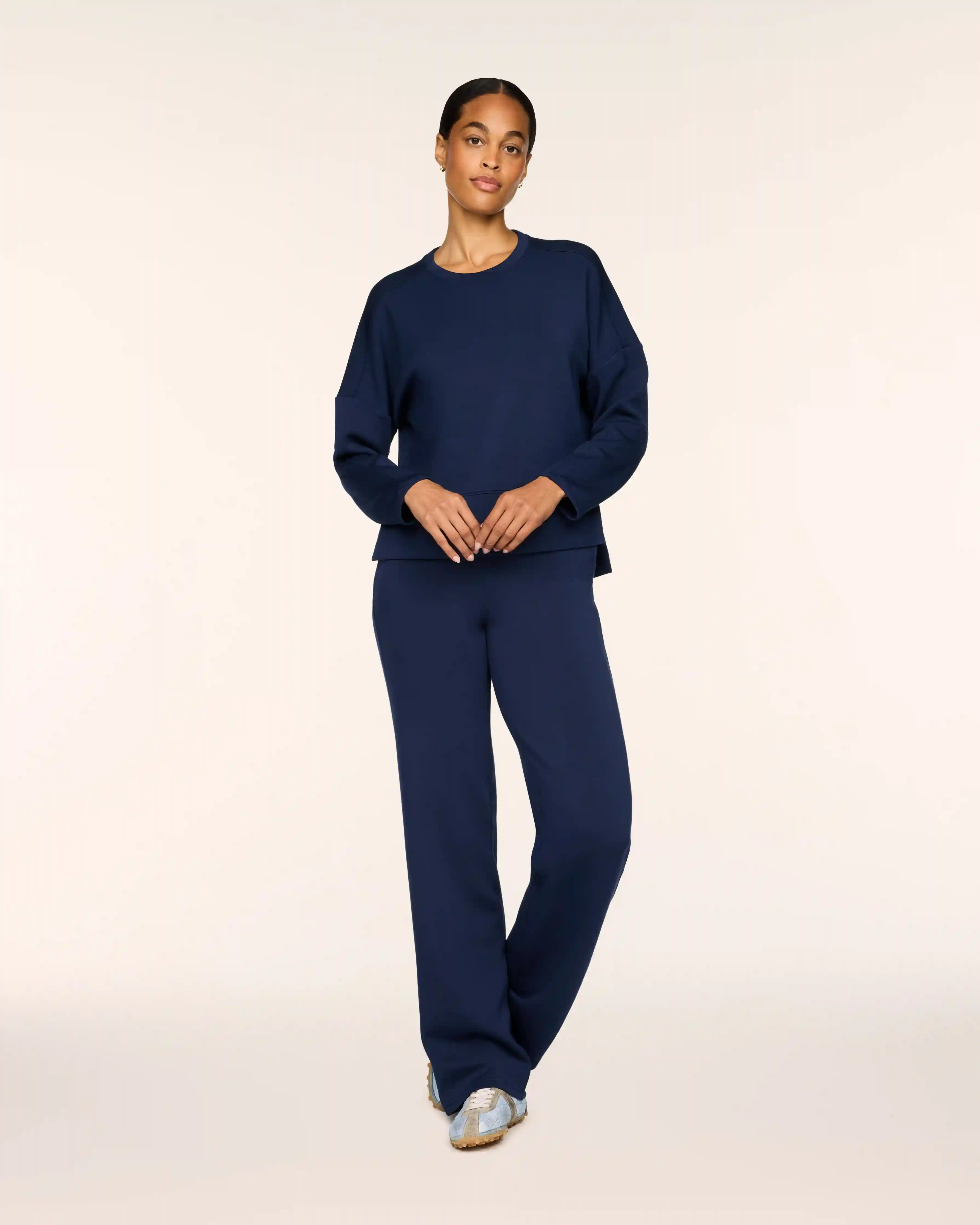 SPANX AirEssentials® Straight Leg Pant | Timeless Navy