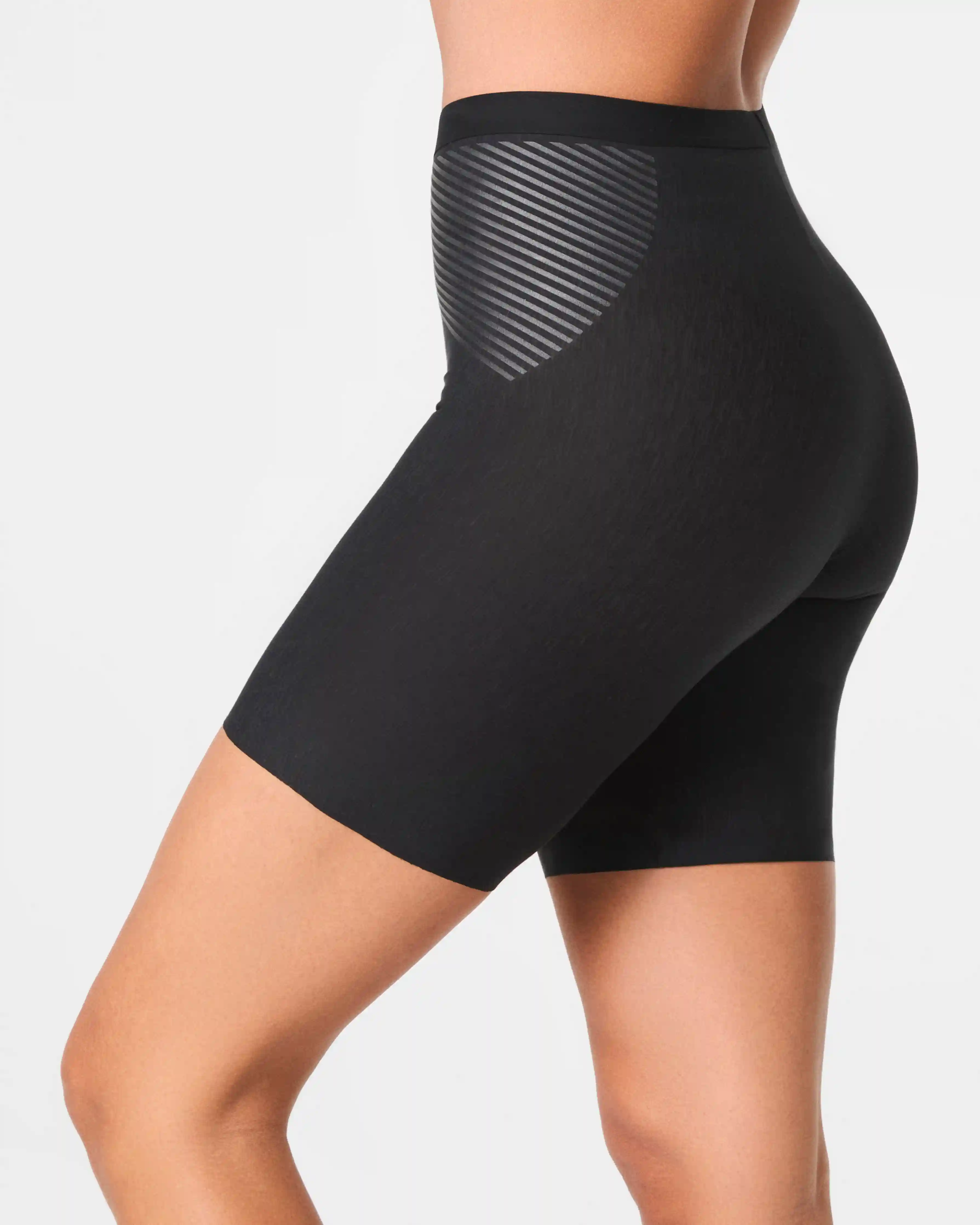 Alternative view of SPANXshape®  Invisible Supima® Cotton Mid-Thigh Short | Very Black