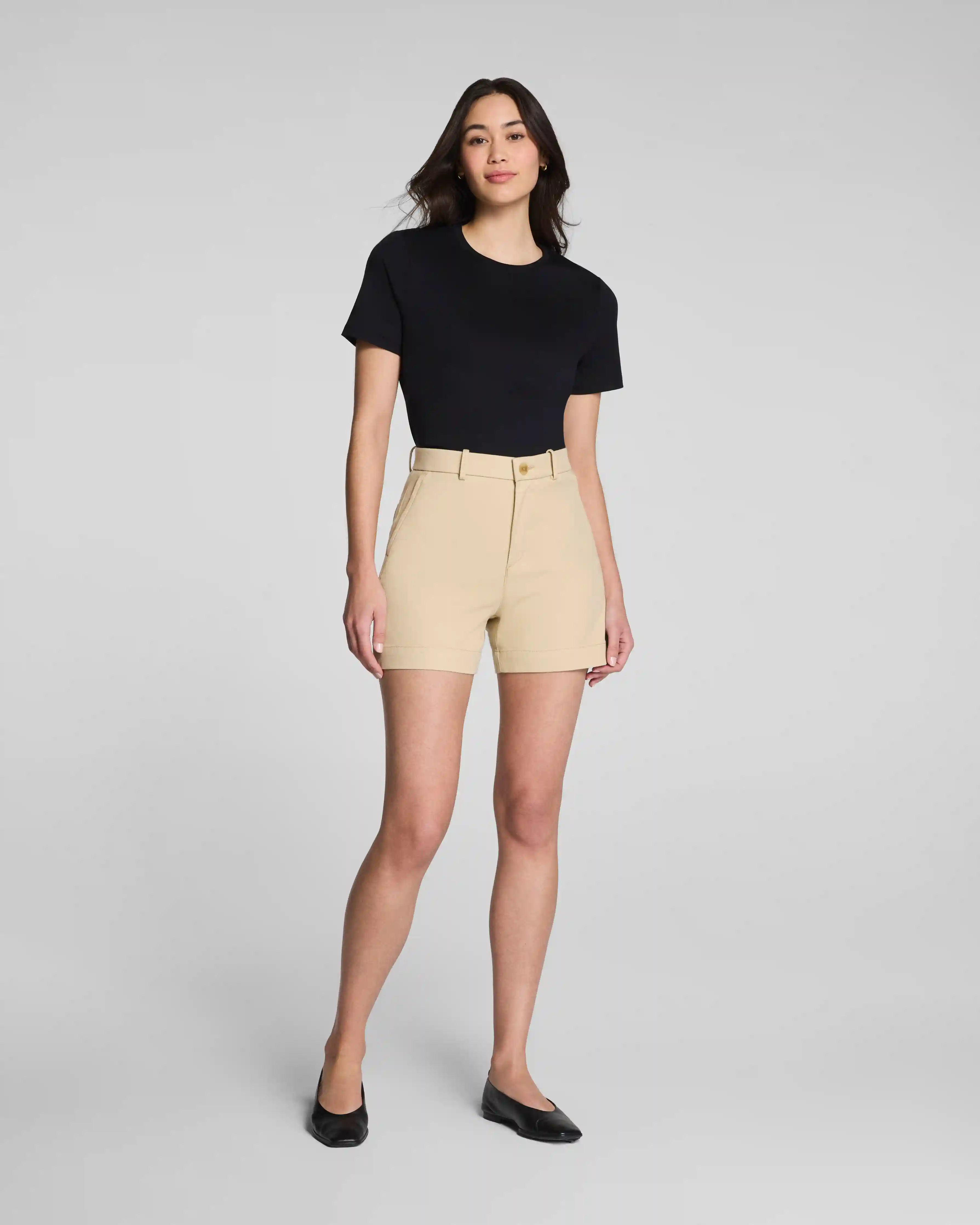 SPANXsupersmooth®  Stretch Twill Short, 5" | Sandbar