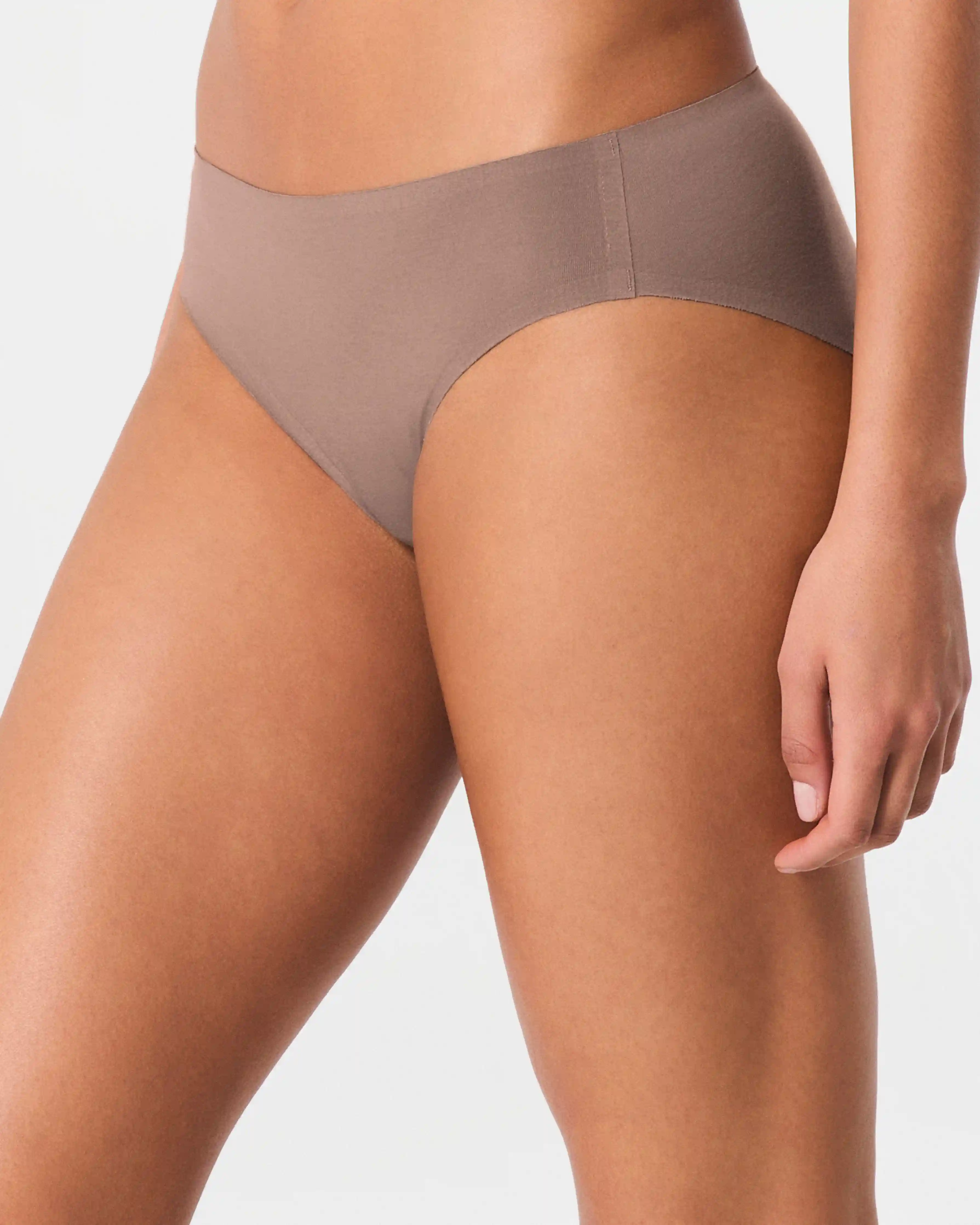 Alternative view of SPANXsmooth®  Fit-To-You Supima® Cotton Bikini 3-Pack | Cafe Au Lait