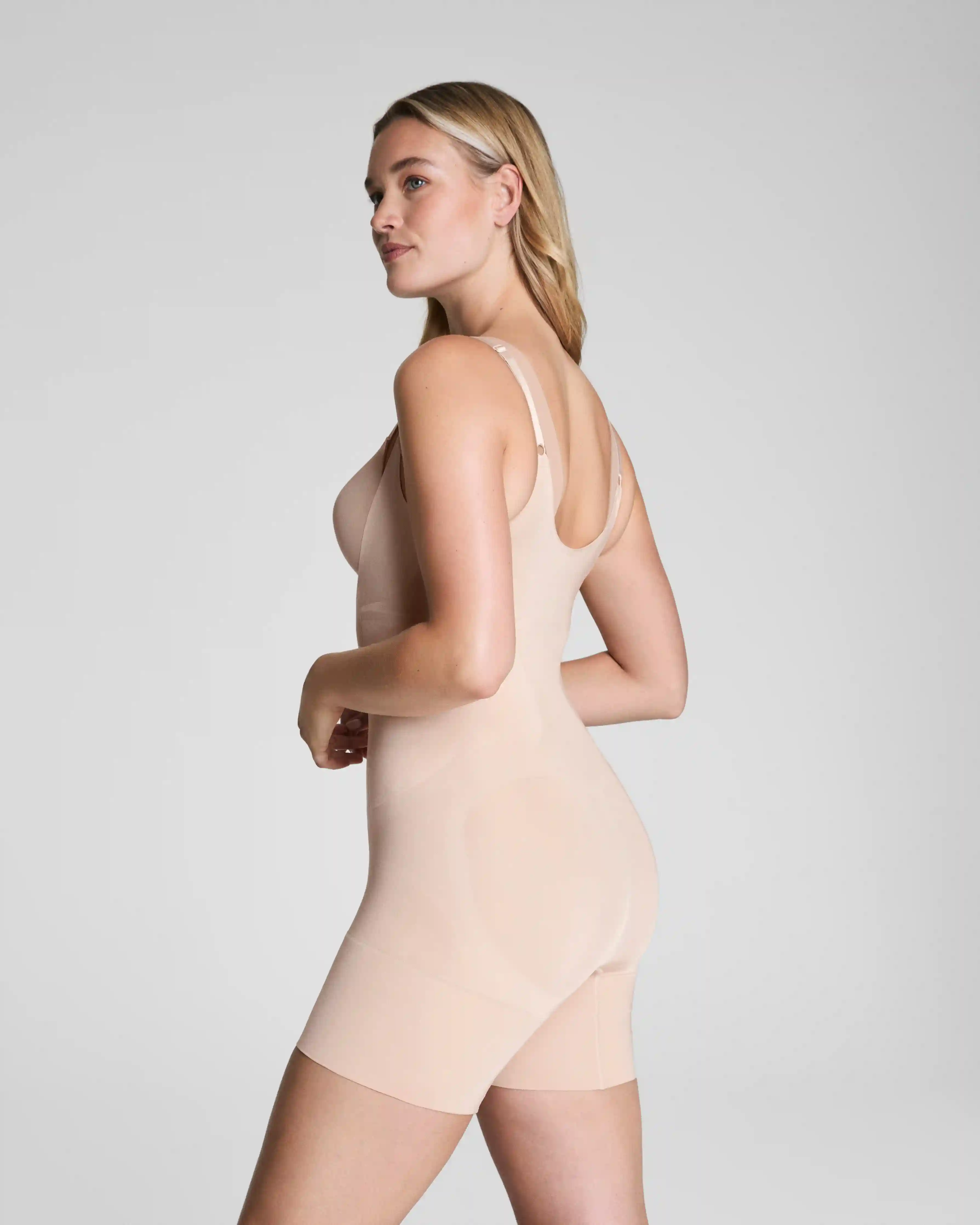 Alternative view of SPANXsculpt®  OnCore Open-Bust Mid-Thigh Bodysuit | Soft Nude