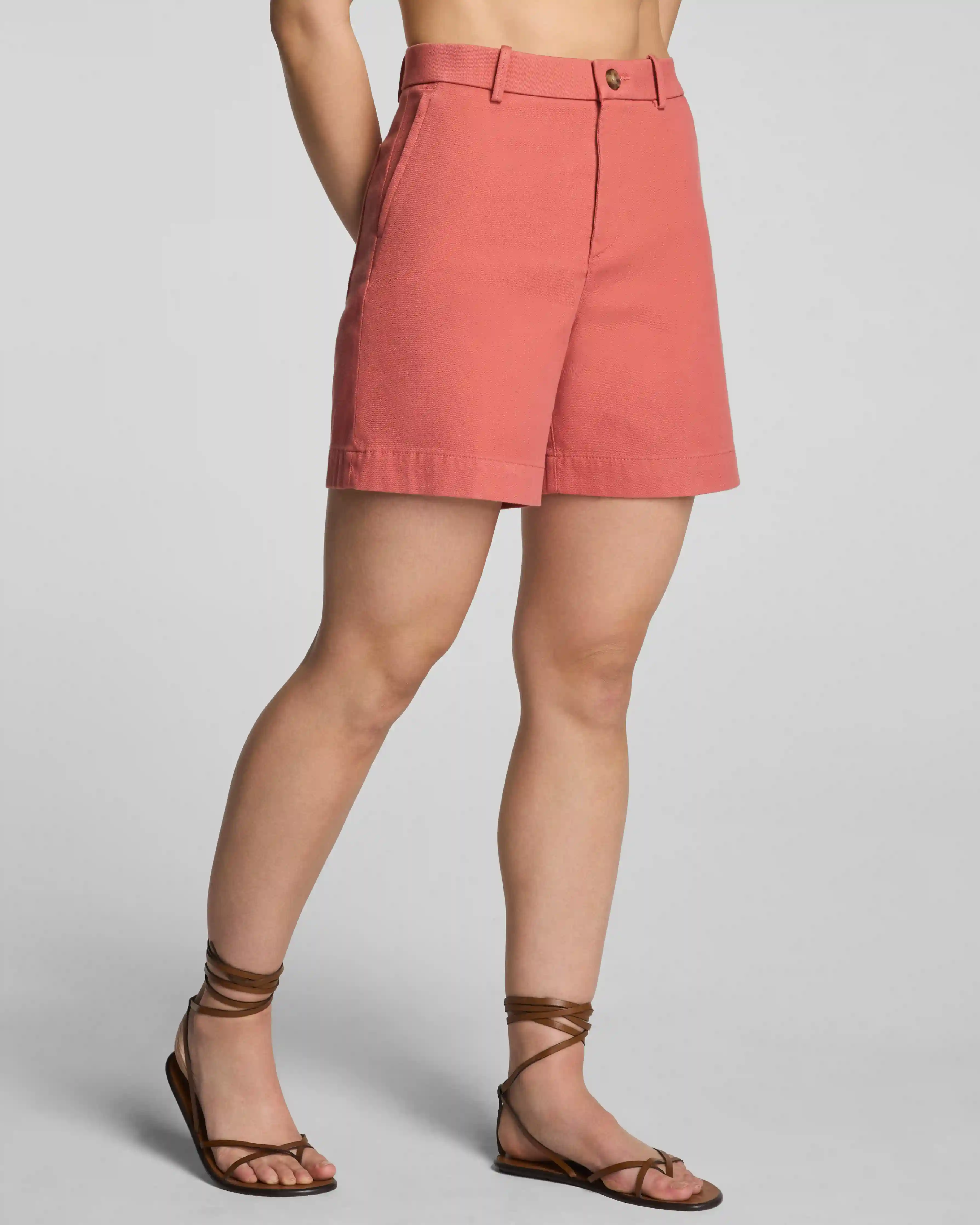 Alternative view of SPANXsupersmooth®  Stretch Twill Short, 7" | Clay
