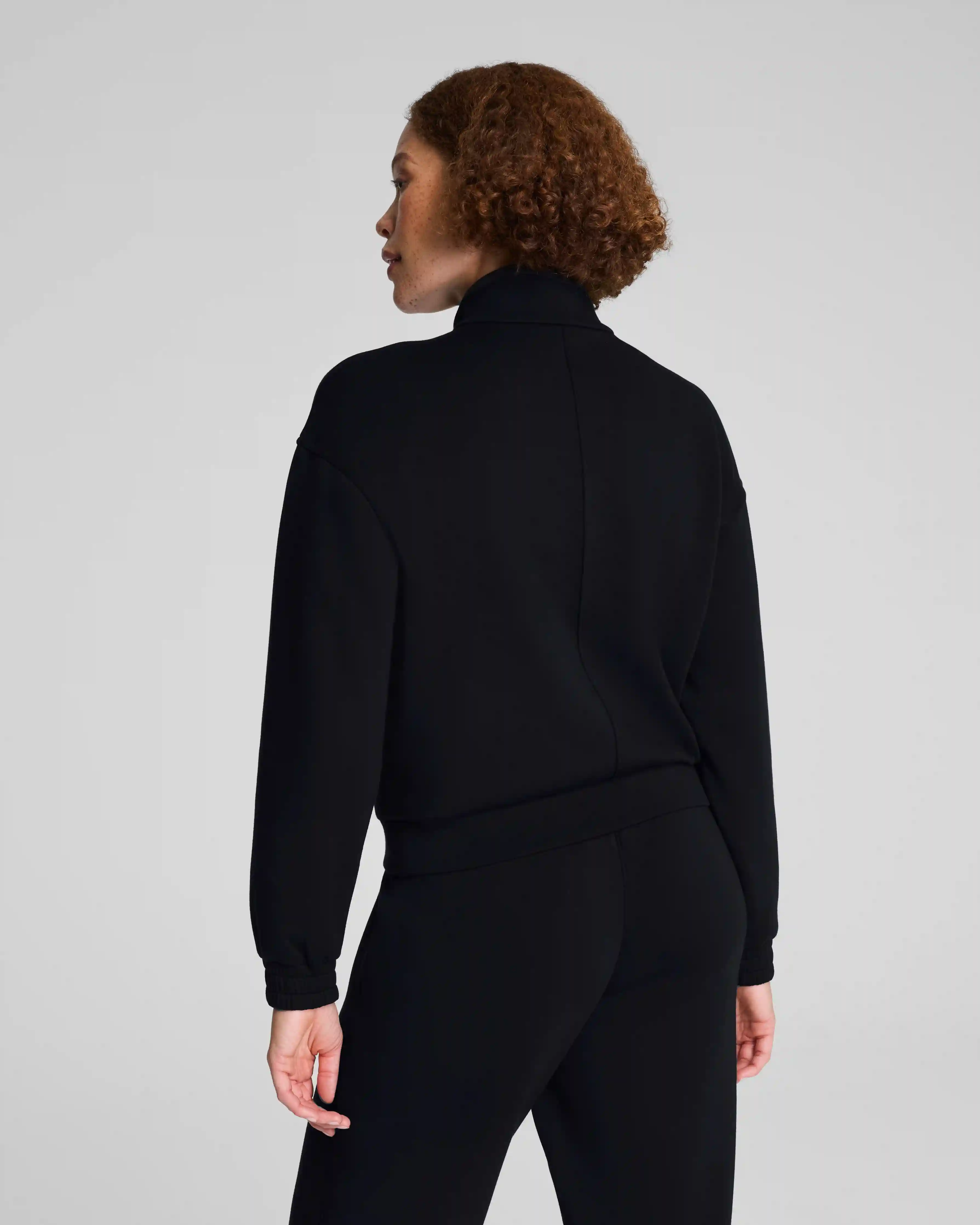 Alternative view of SPANX AirEssentials® Brushed Full Zip Jacket | Very Black