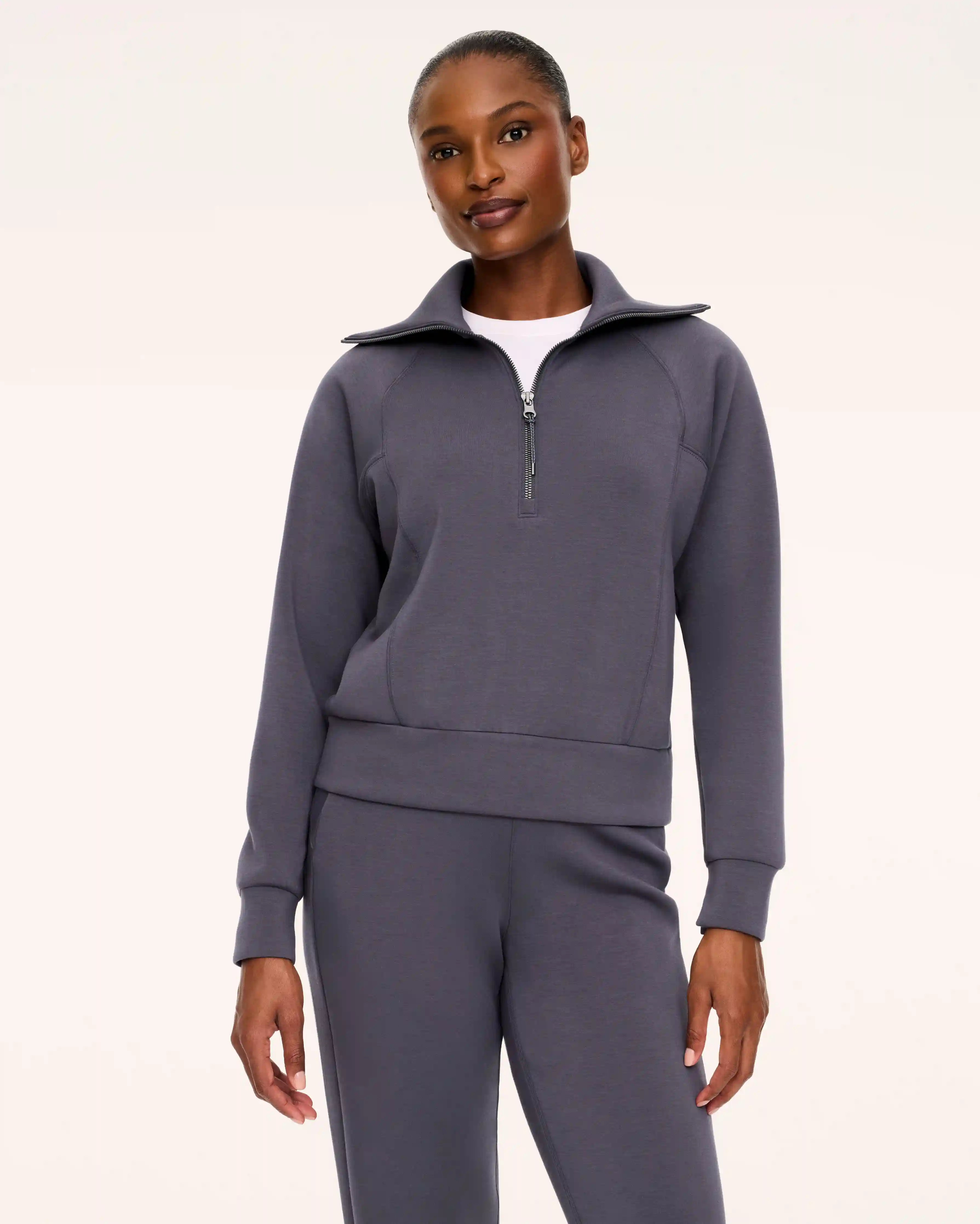 SPANX AirEssentials® Half Zip | Dark Slate