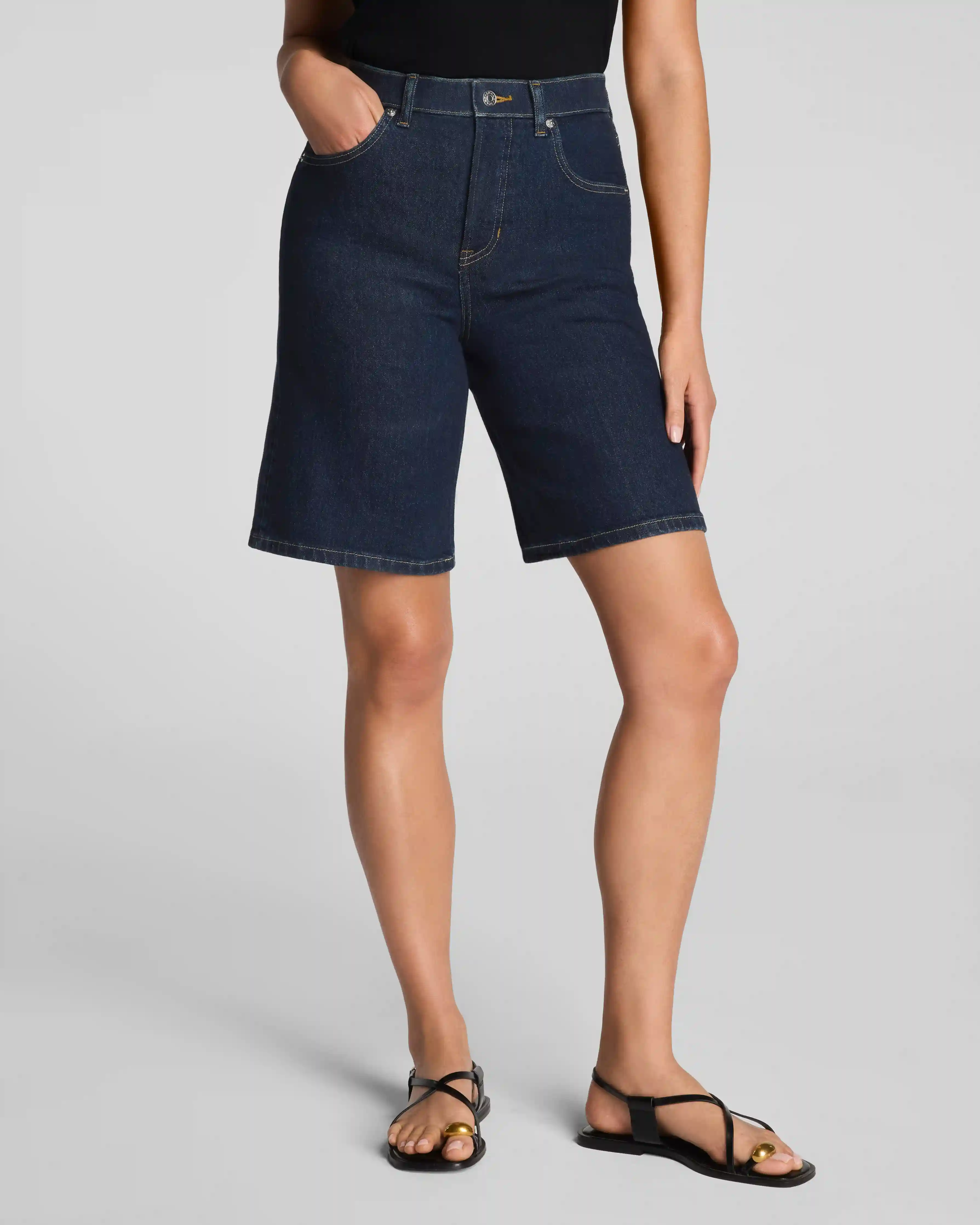 Alternative view of SPANXshape®  Authentic 360 Jean Short, 10" | Marina