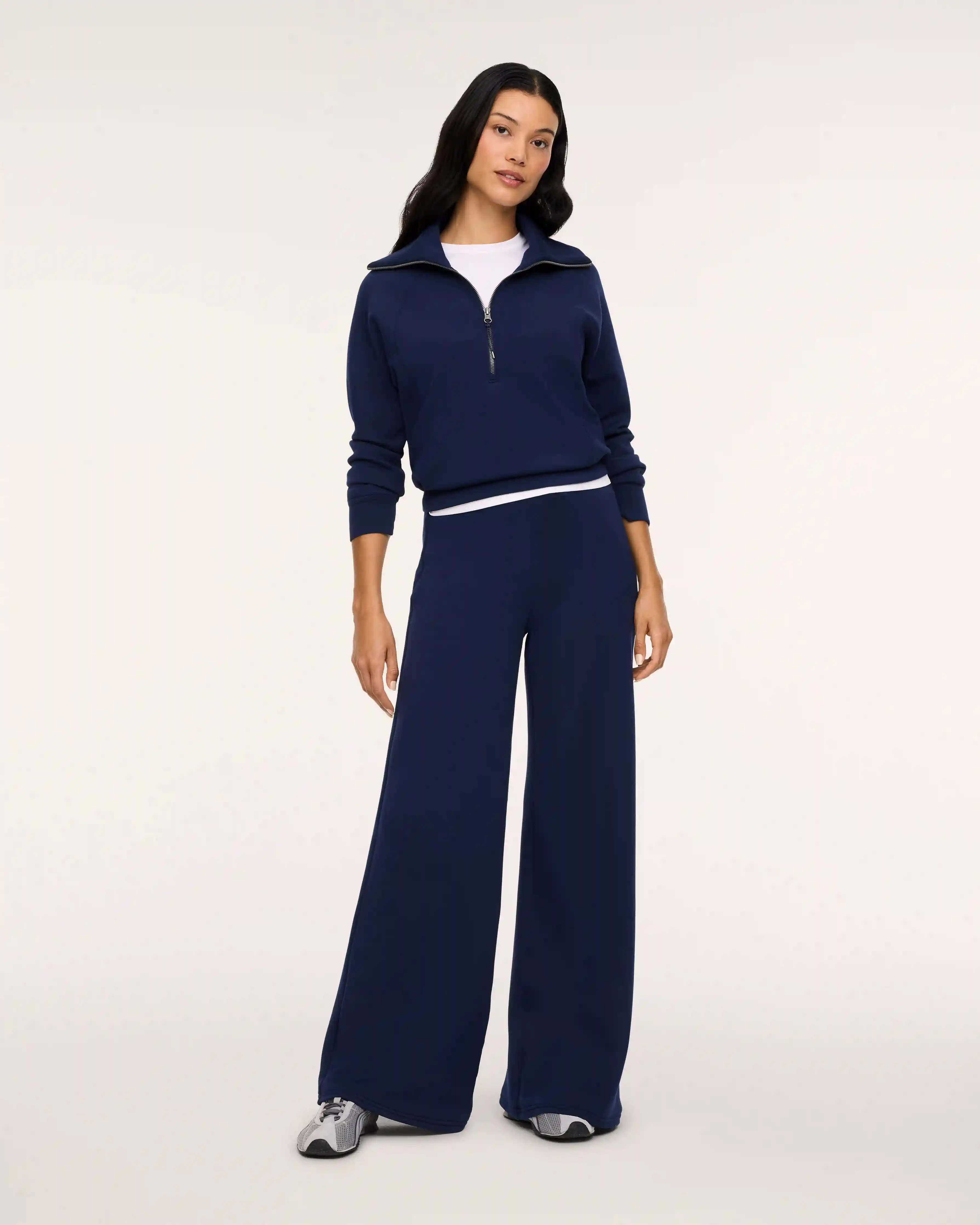 SPANX AirEssentials® Wide Leg Pant | Timeless Navy
