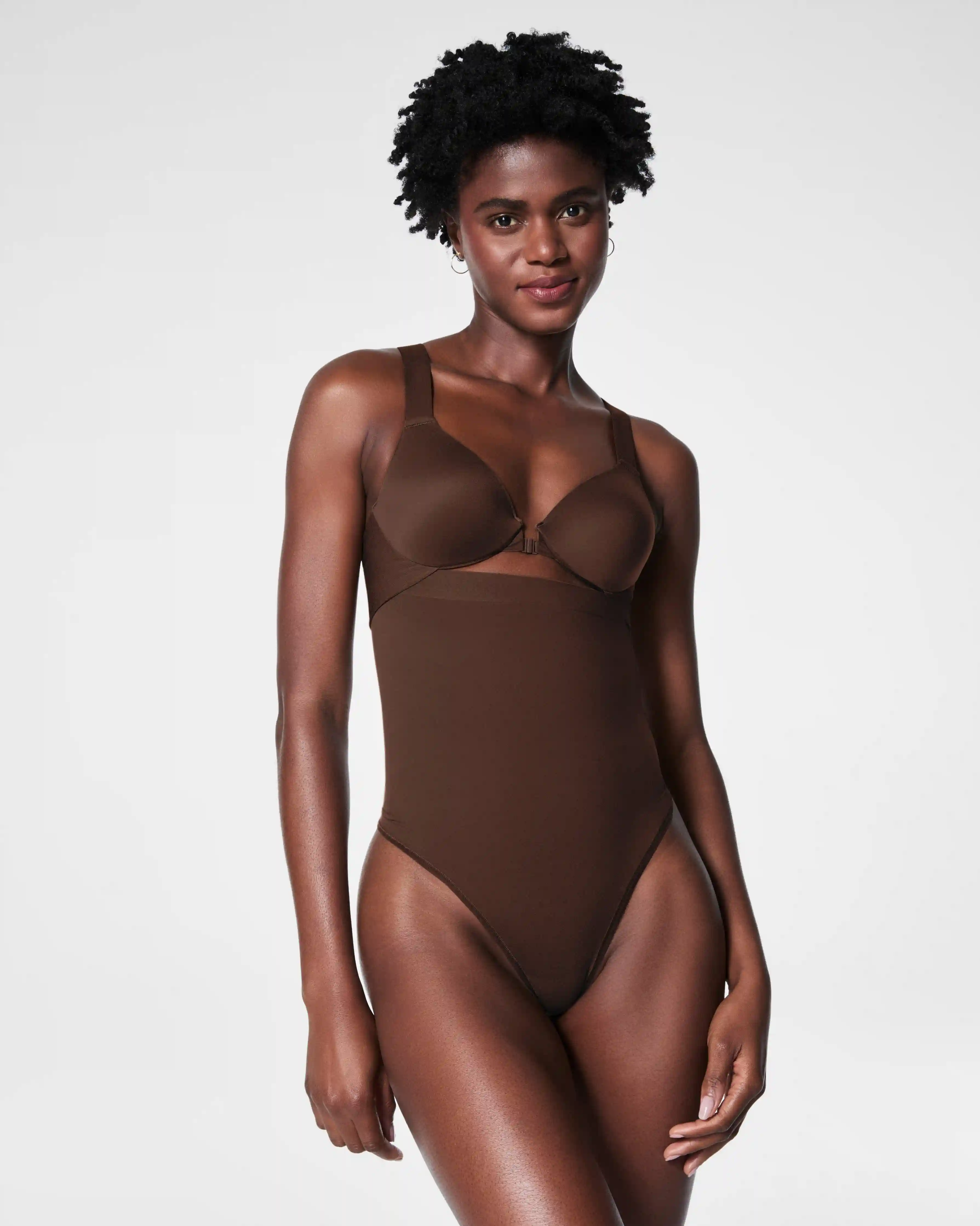 SPANXsculpt®  Seamless Power High-Waisted Thong | Chestnut Brown