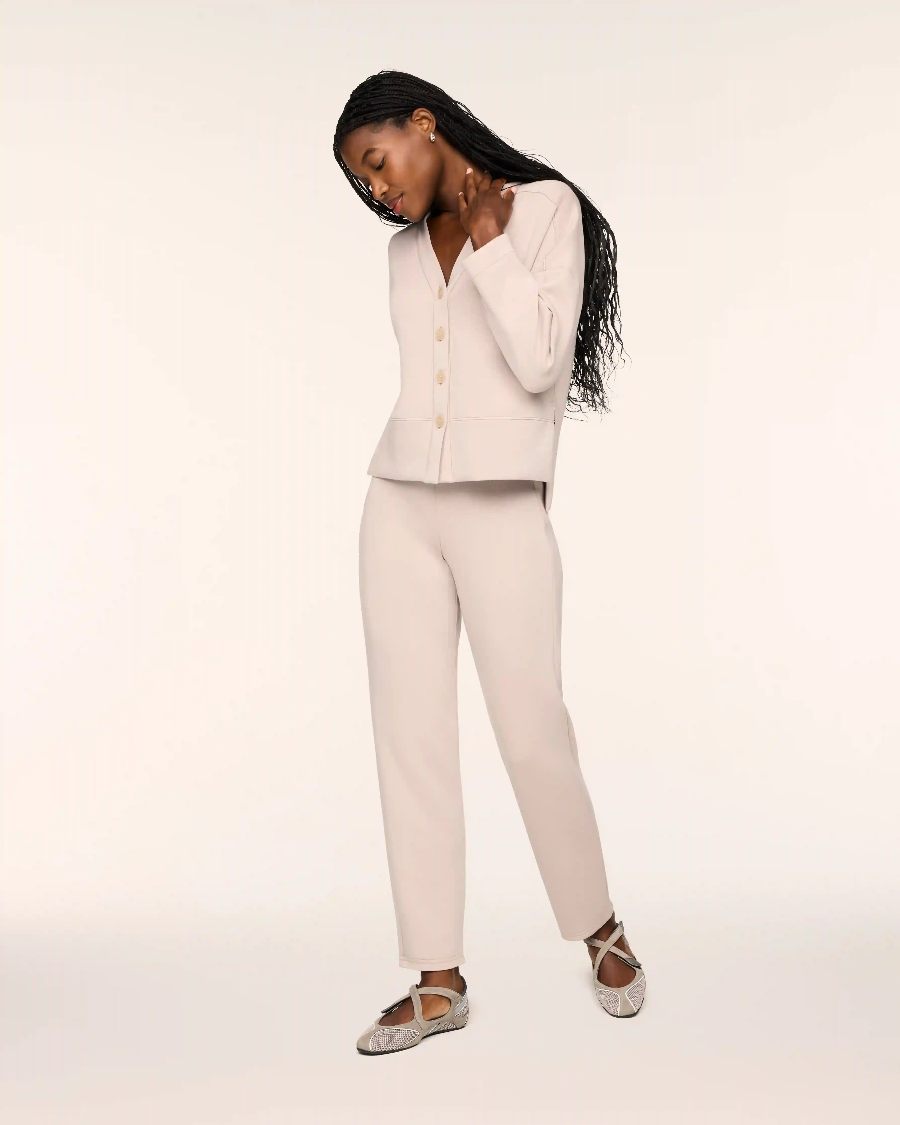 SPANX AirEssentials® Slim Straight Pant | Mushroom