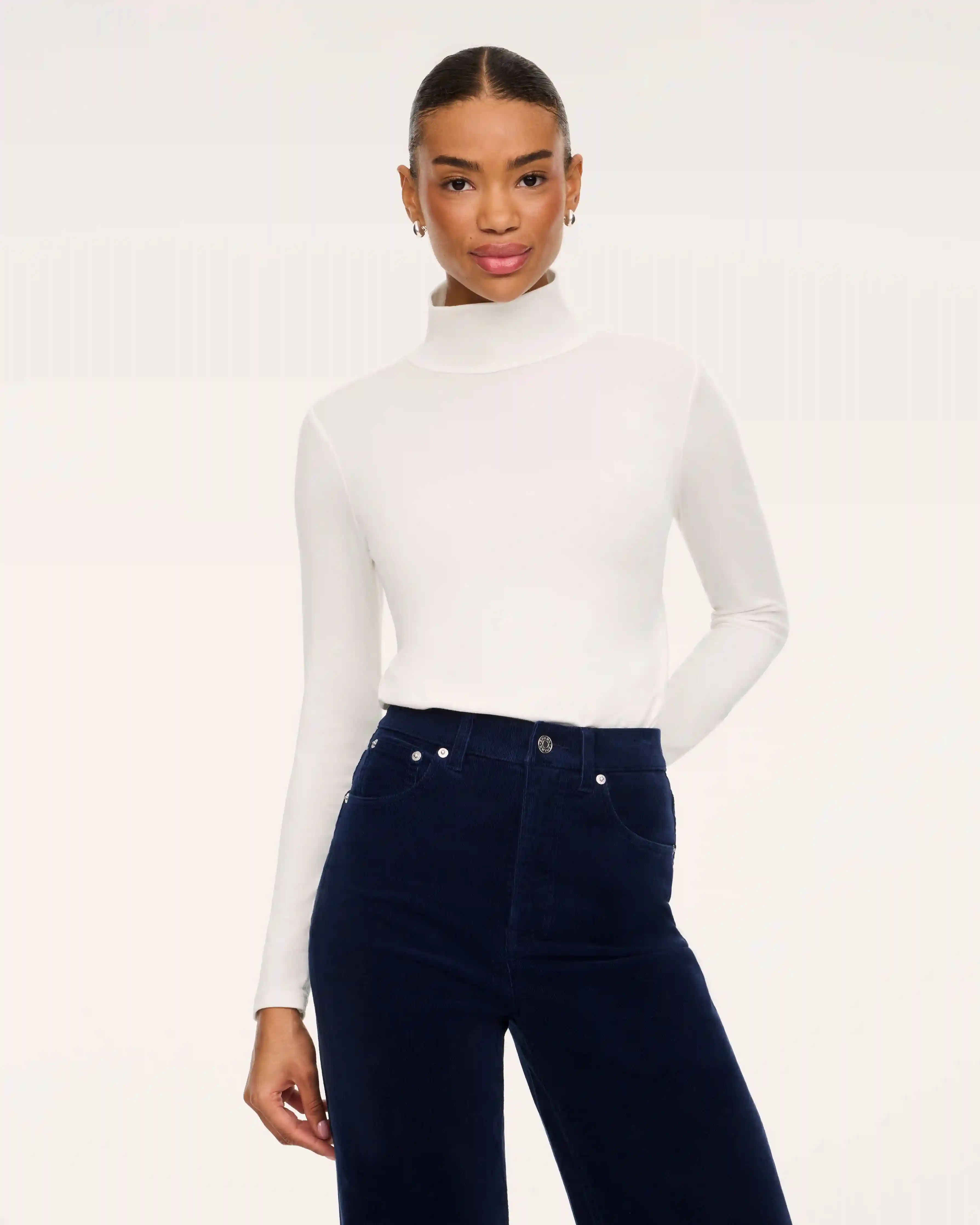 SPANX® CashKnit Turtleneck Bodysuit | Ivory