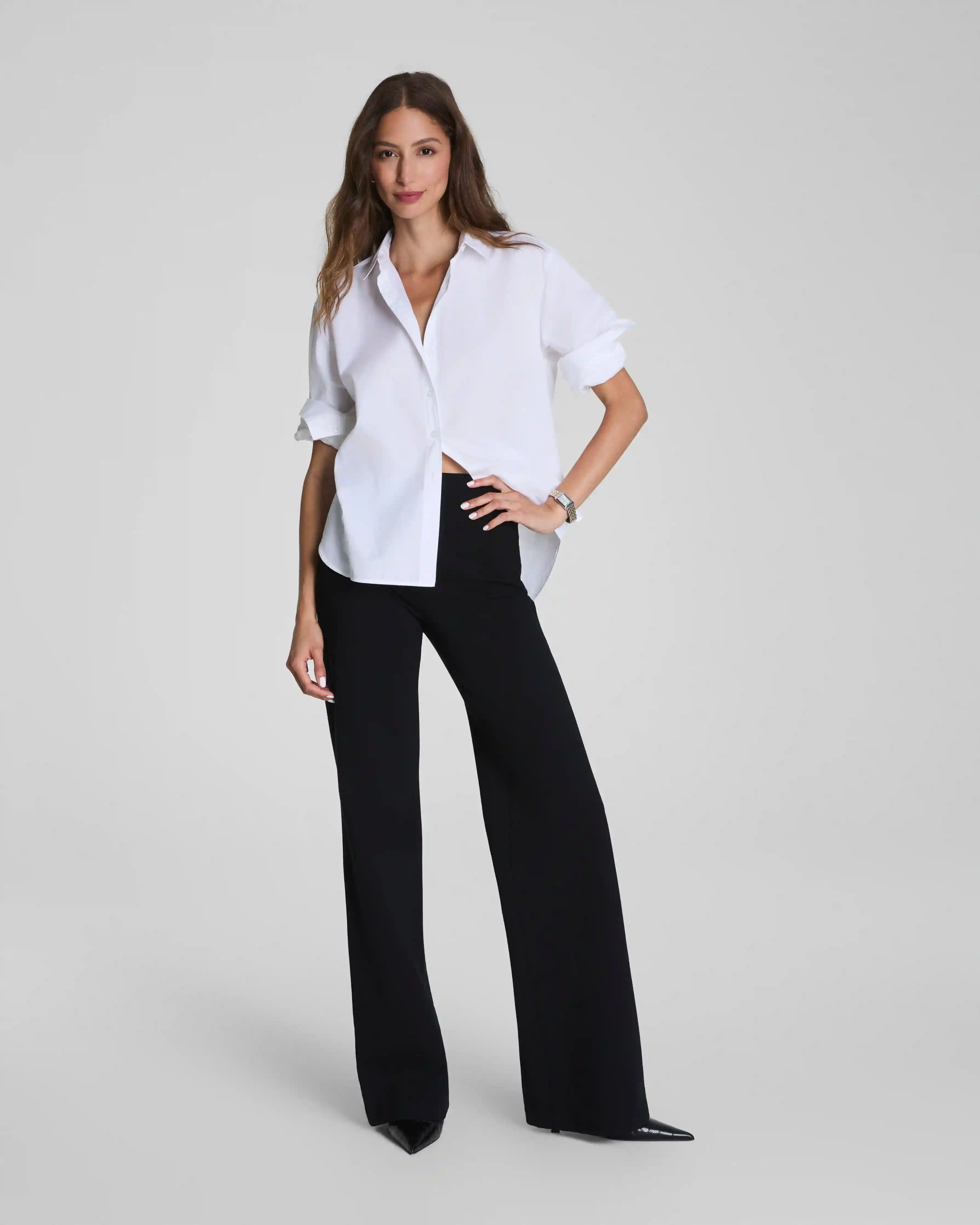 Alternative view of SPANXsupersmooth®  PerfectFit Ponte Wide Leg Pant | Classic Black