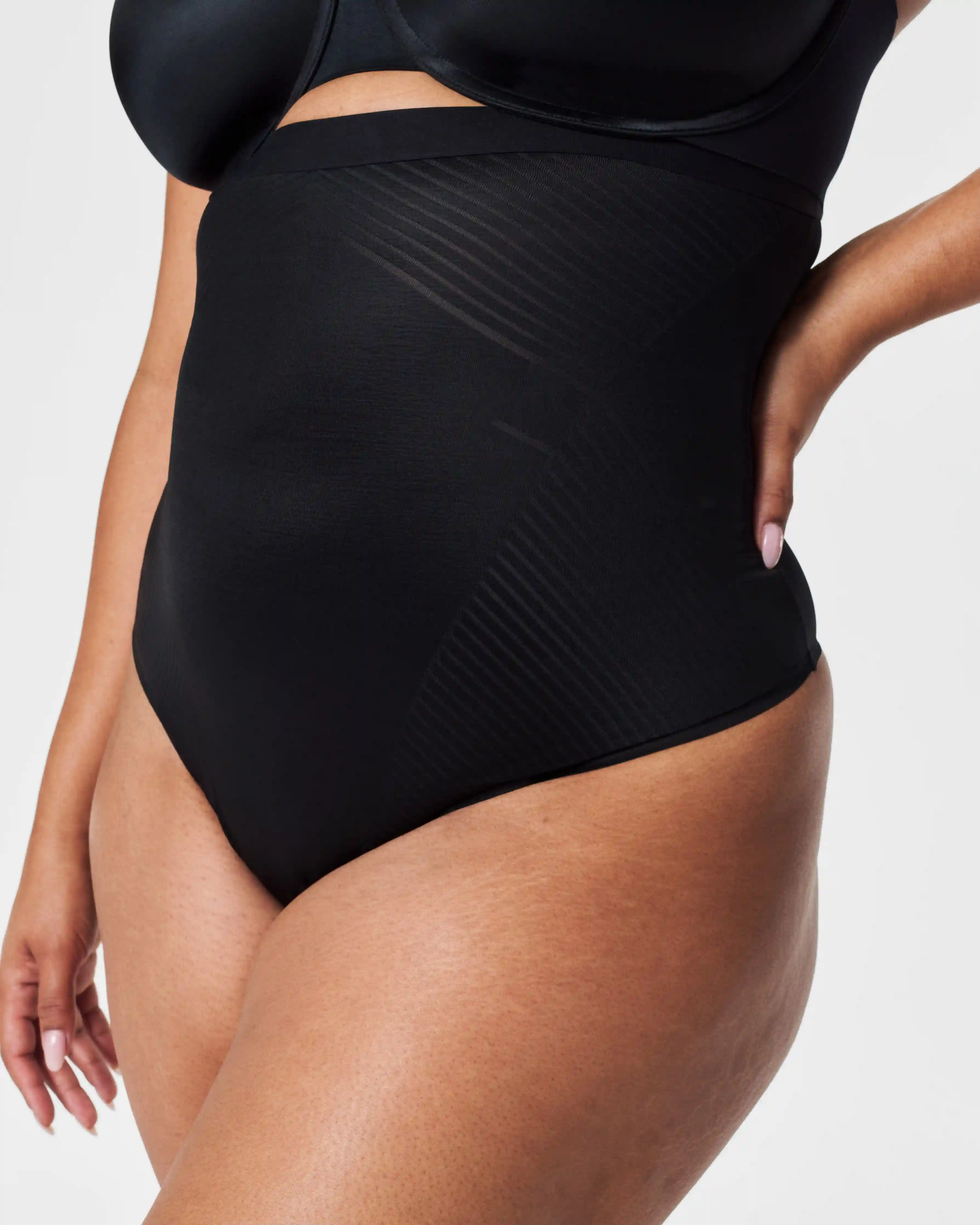 Alternative view of SPANXshape®  Invisible High-Waisted Thong | Very Black