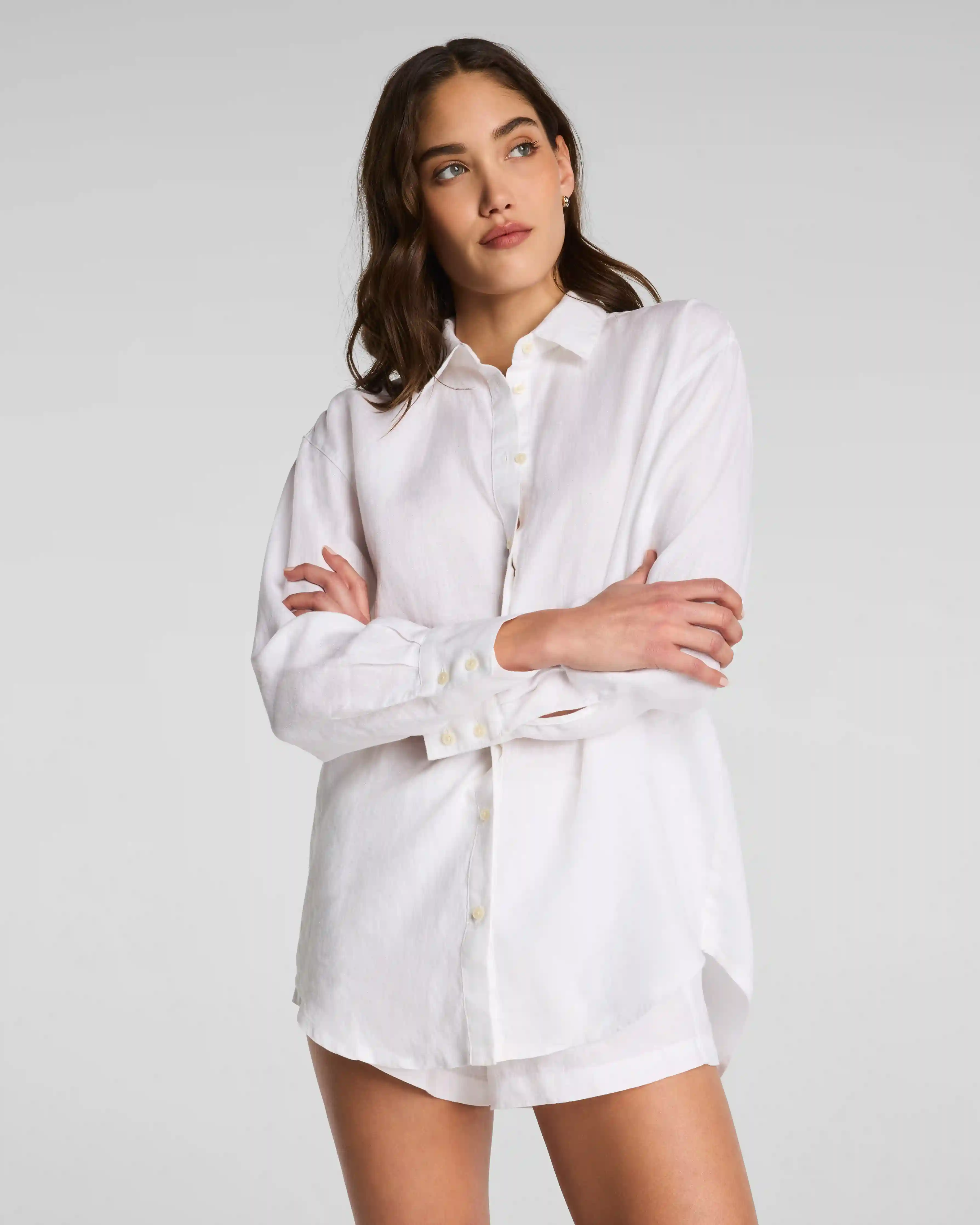 SPANX® Beach Button Down | Vivid White