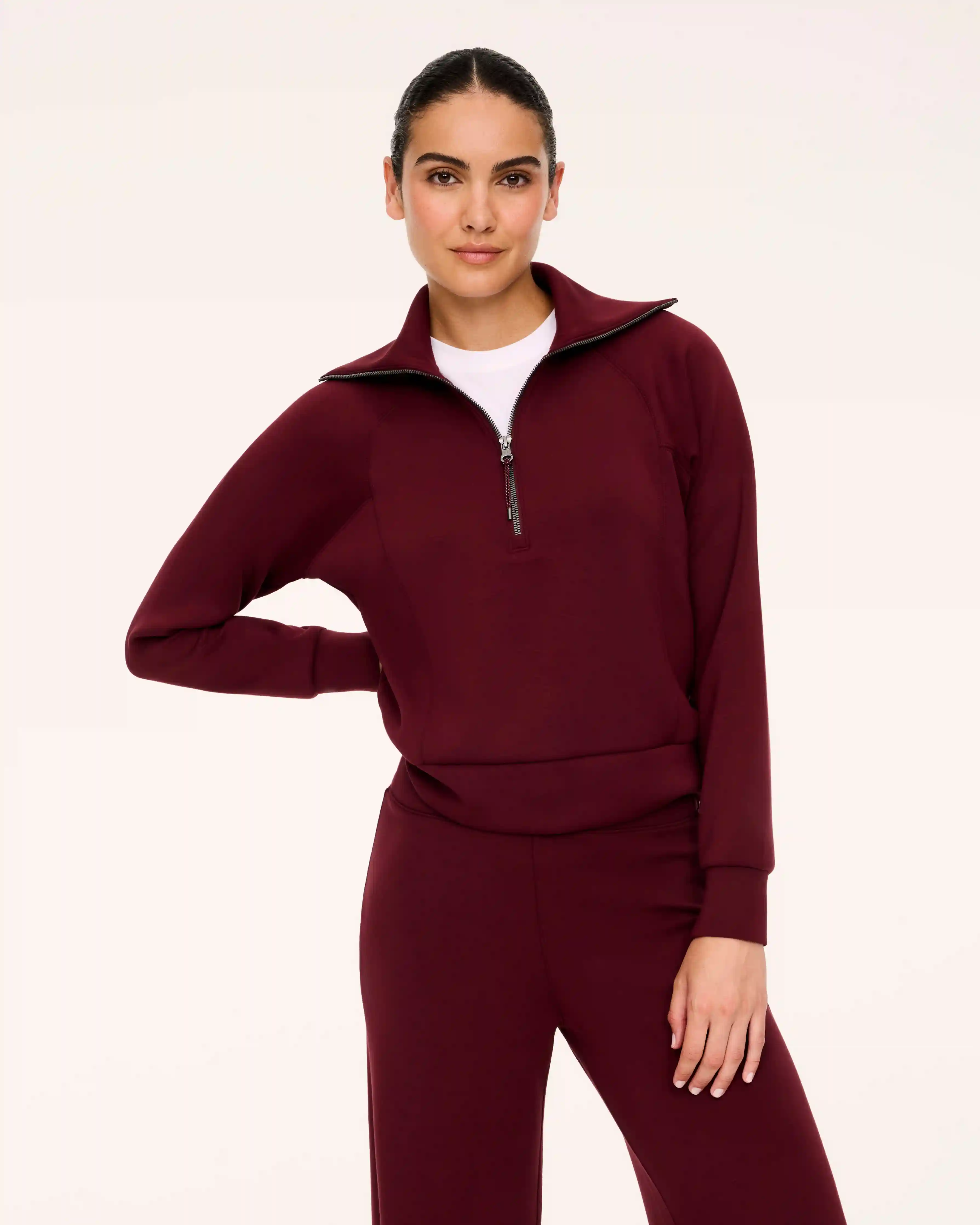 SPANX AirEssentials® Half Zip | Vino