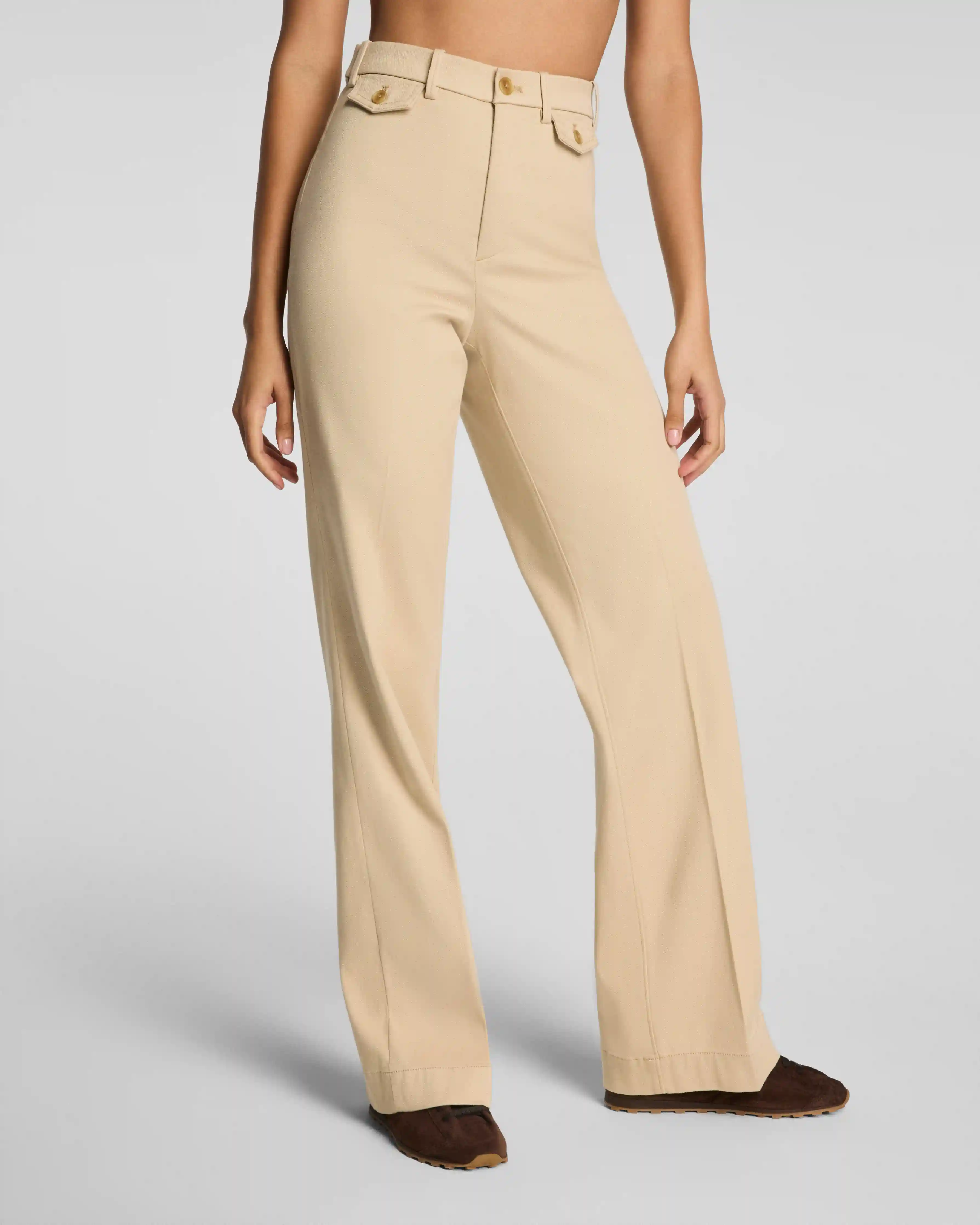 Alternative view of SPANXsupersmooth®  Stretch Twill Easy Flare Pant | Sandbar