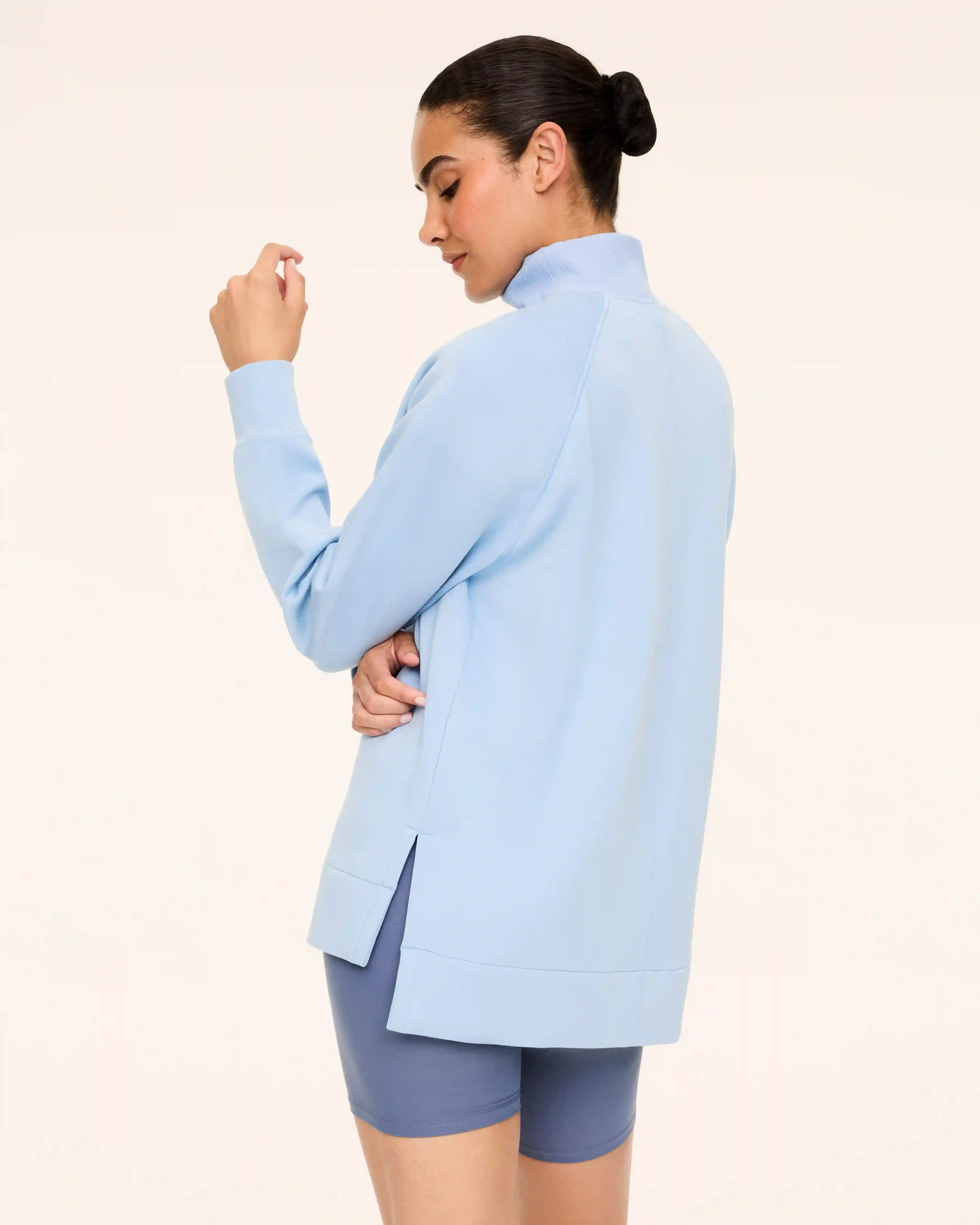 Alternative view of SPANX AirEssentials® Brushed Half Zip Tunic | Sky Veil