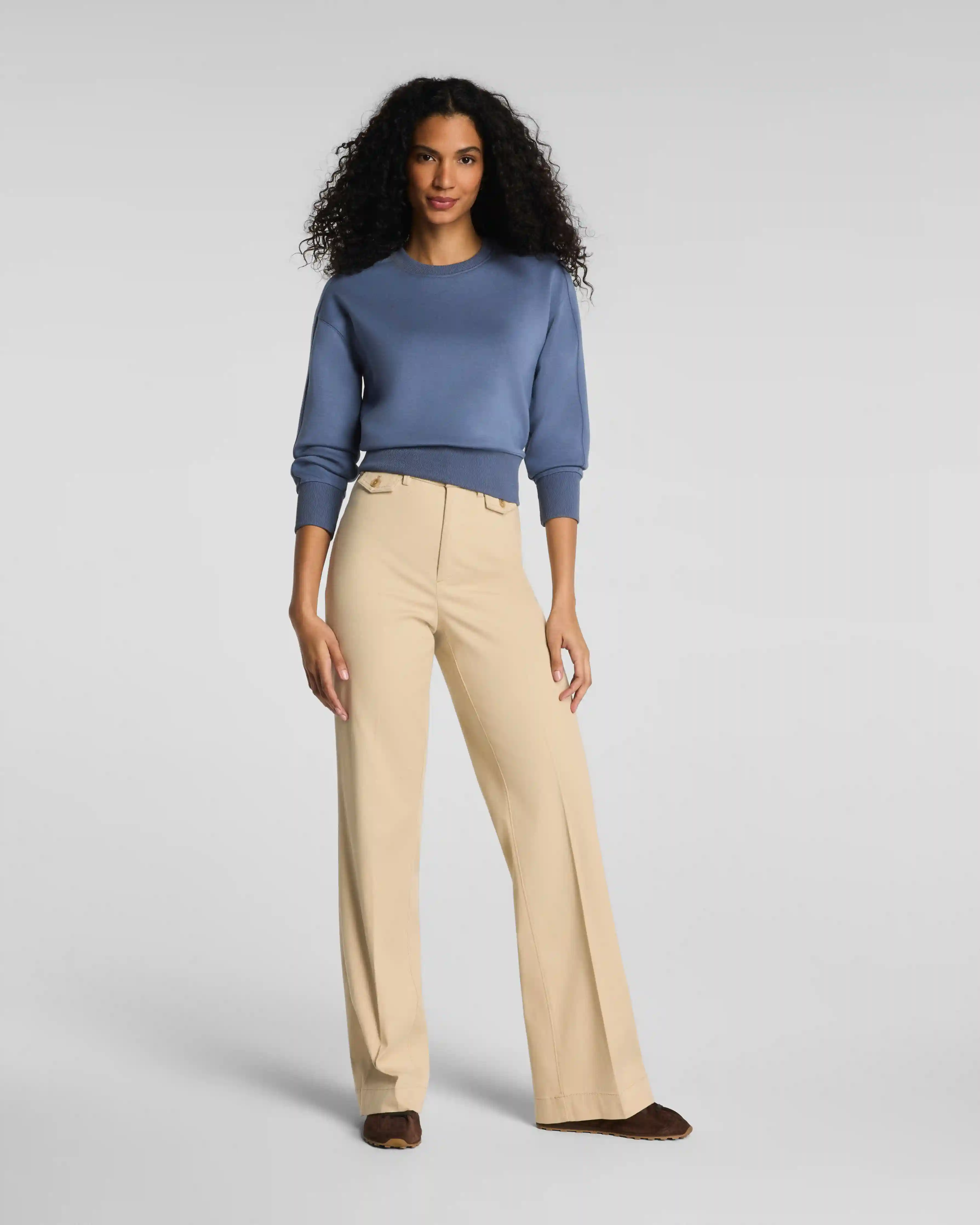 SPANXsupersmooth®  Stretch Twill Easy Flare Pant | Sandbar