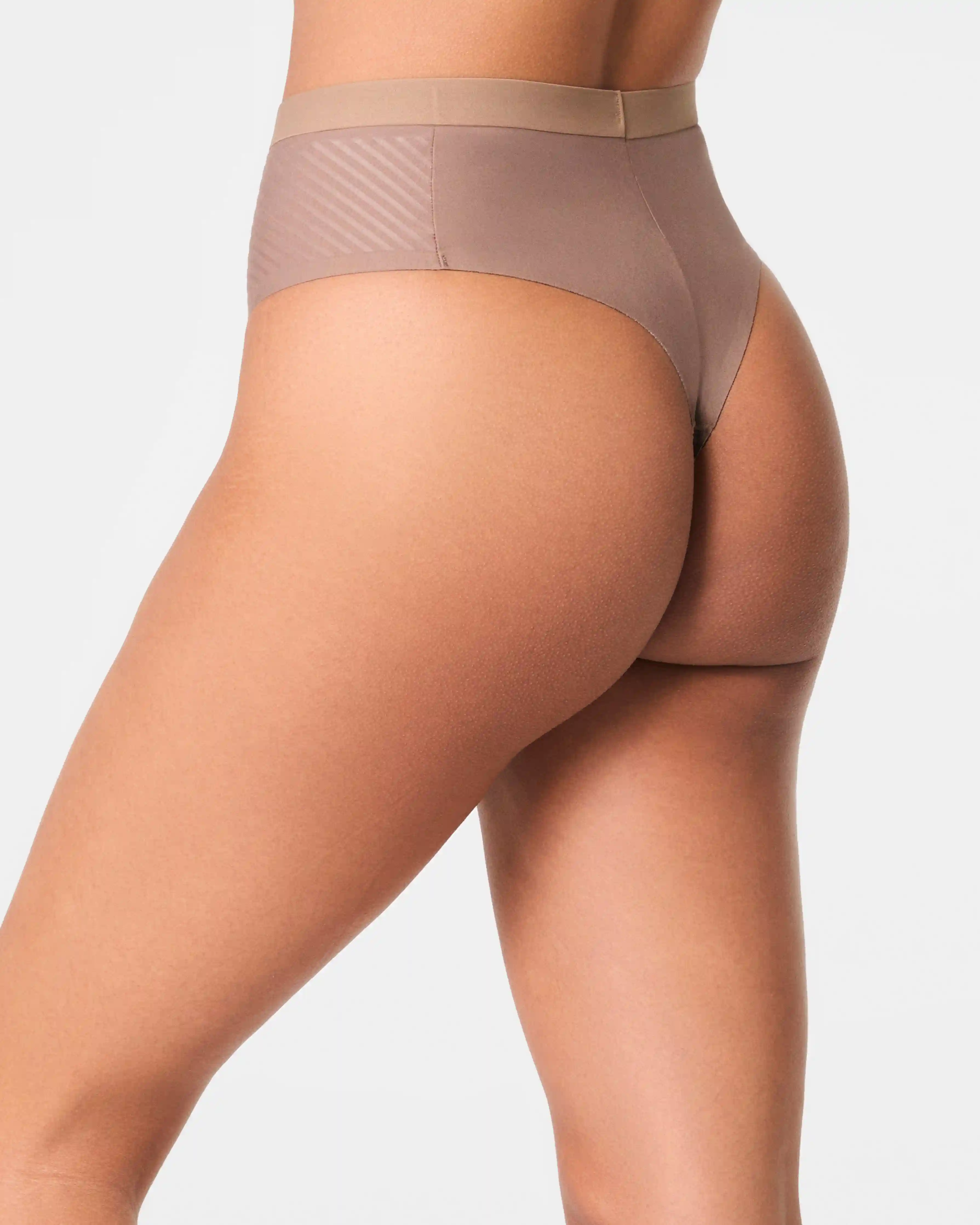 Alternative view of SPANXshape®  Invisible Supima® Cotton Thong | Cafe Au Lait