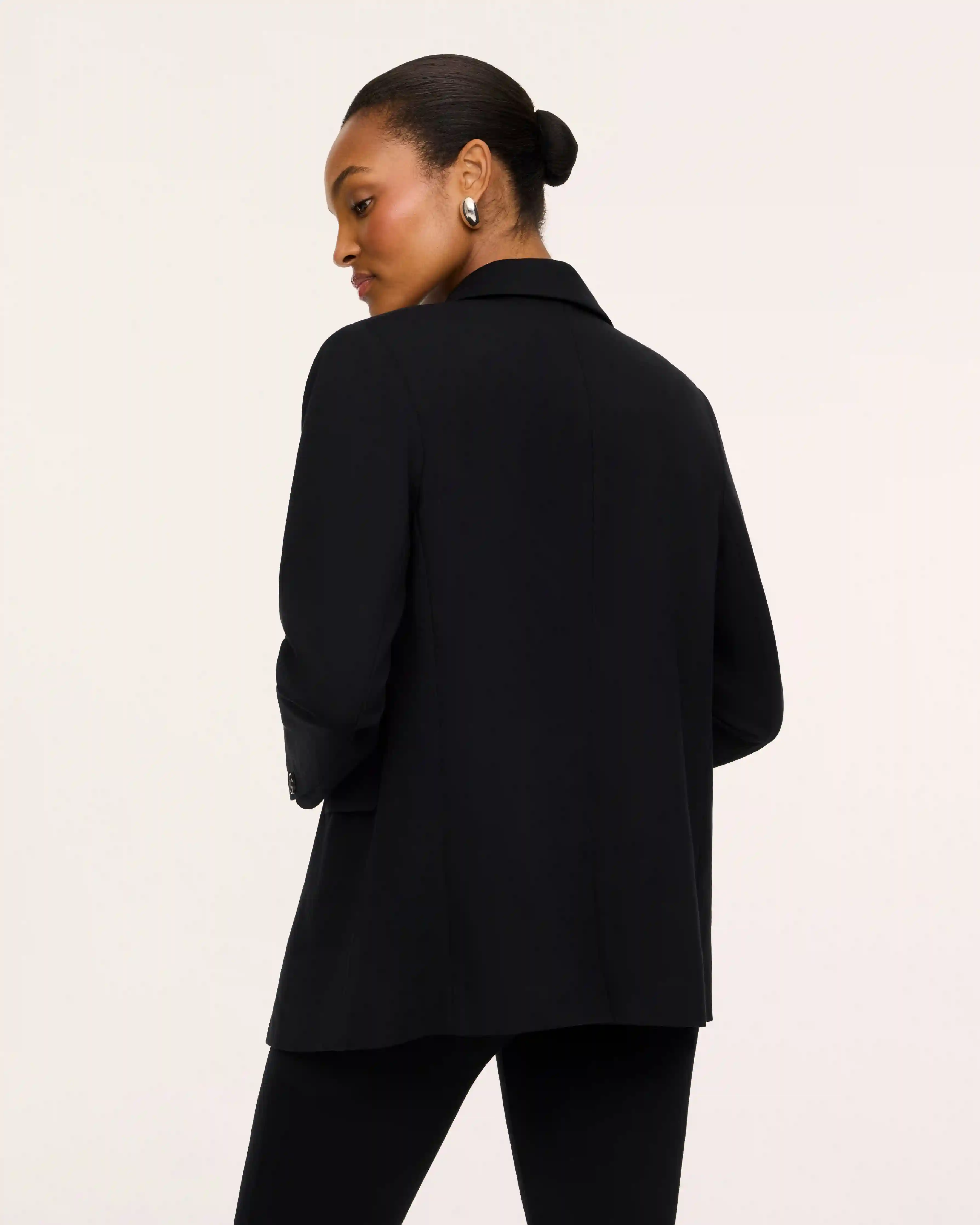 Alternative view of SPANX® Ponte Oversized Blazer | Classic Black