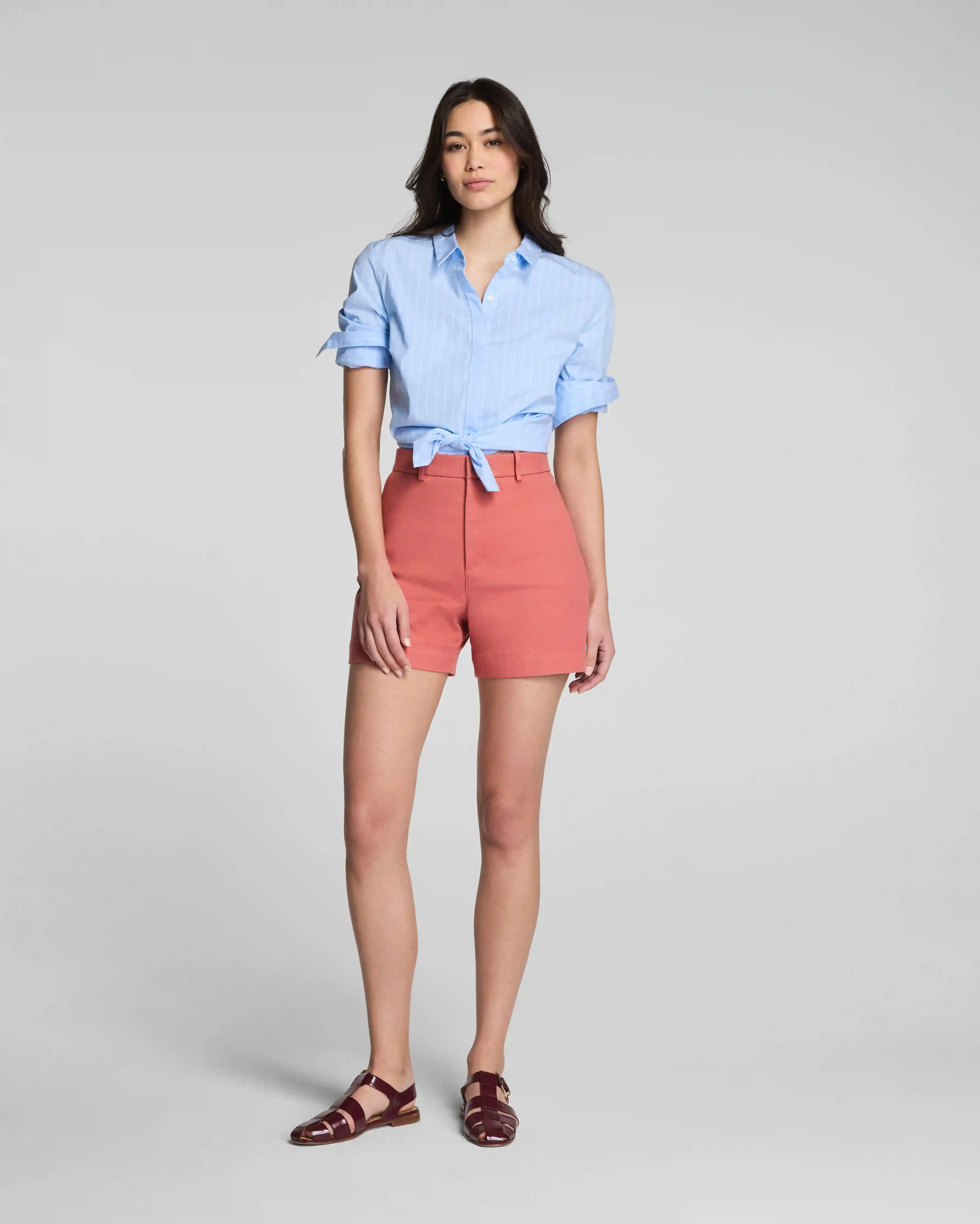 SPANXsupersmooth®  Stretch Twill Short, 5" | Clay
