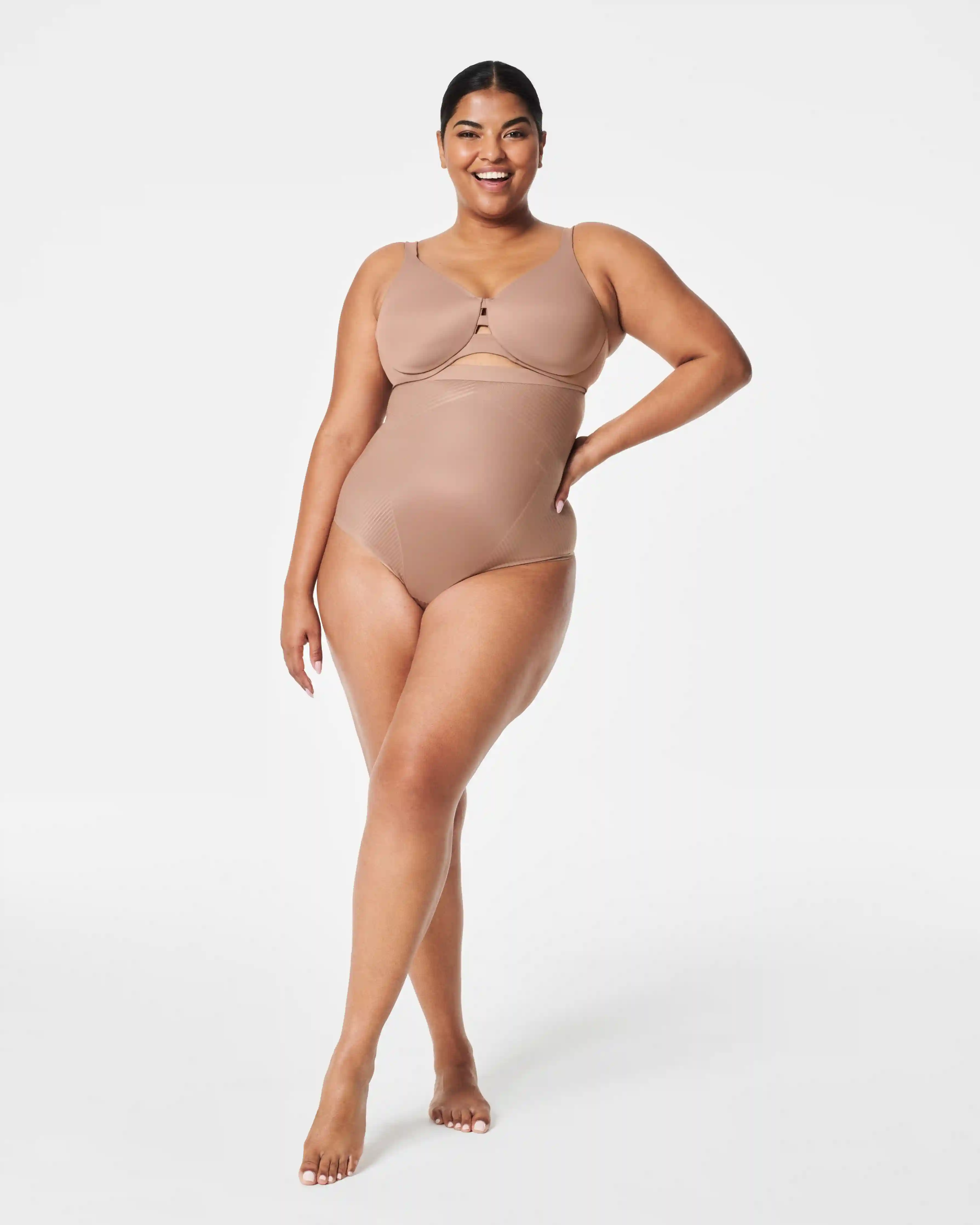 SPANXshape®  Invisible High-Waisted Thong | Cafe Au Lait