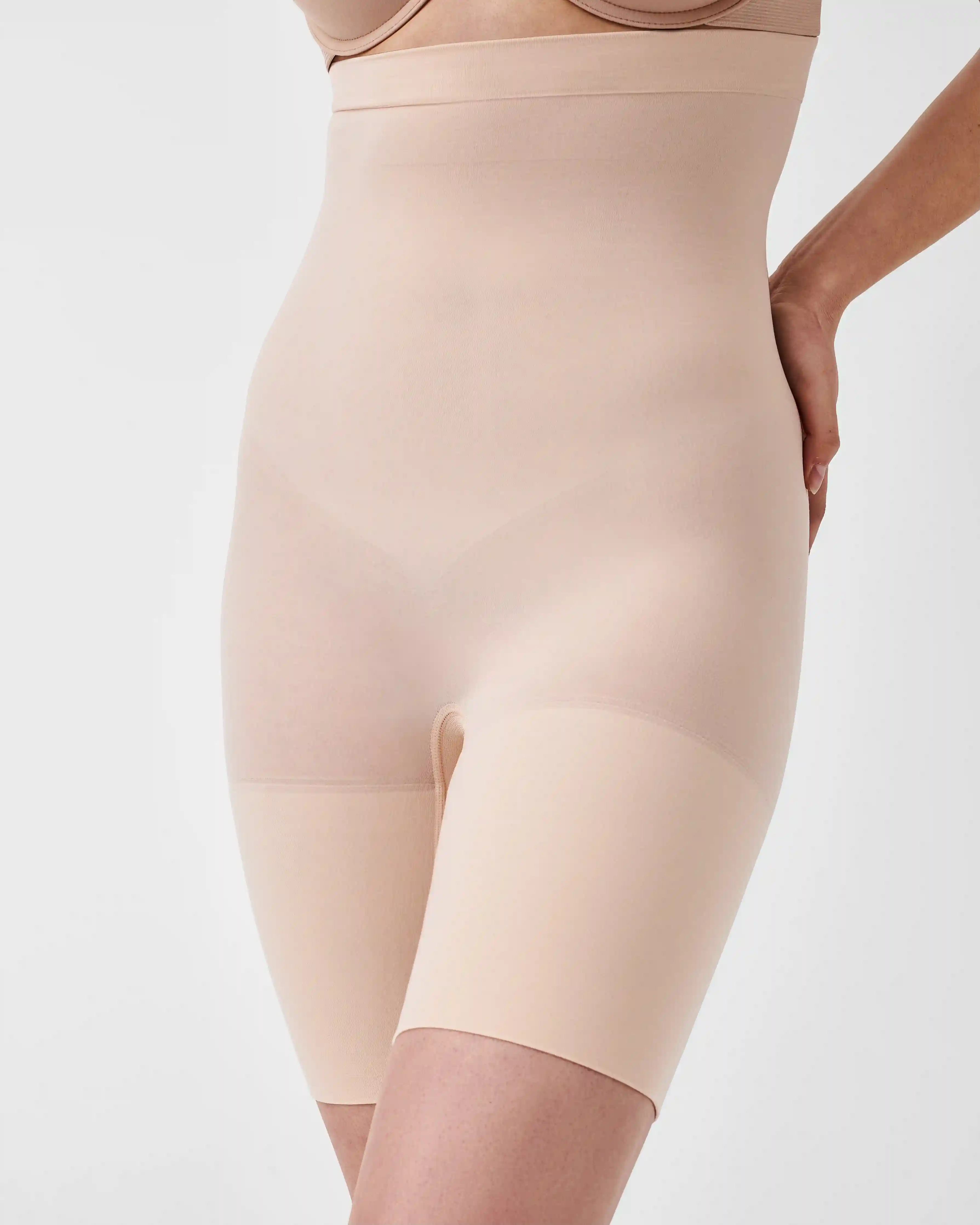 Alternative view of SPANXsculpt®  Seamless Power High-Waisted Mid-Thigh Short | Soft Nude