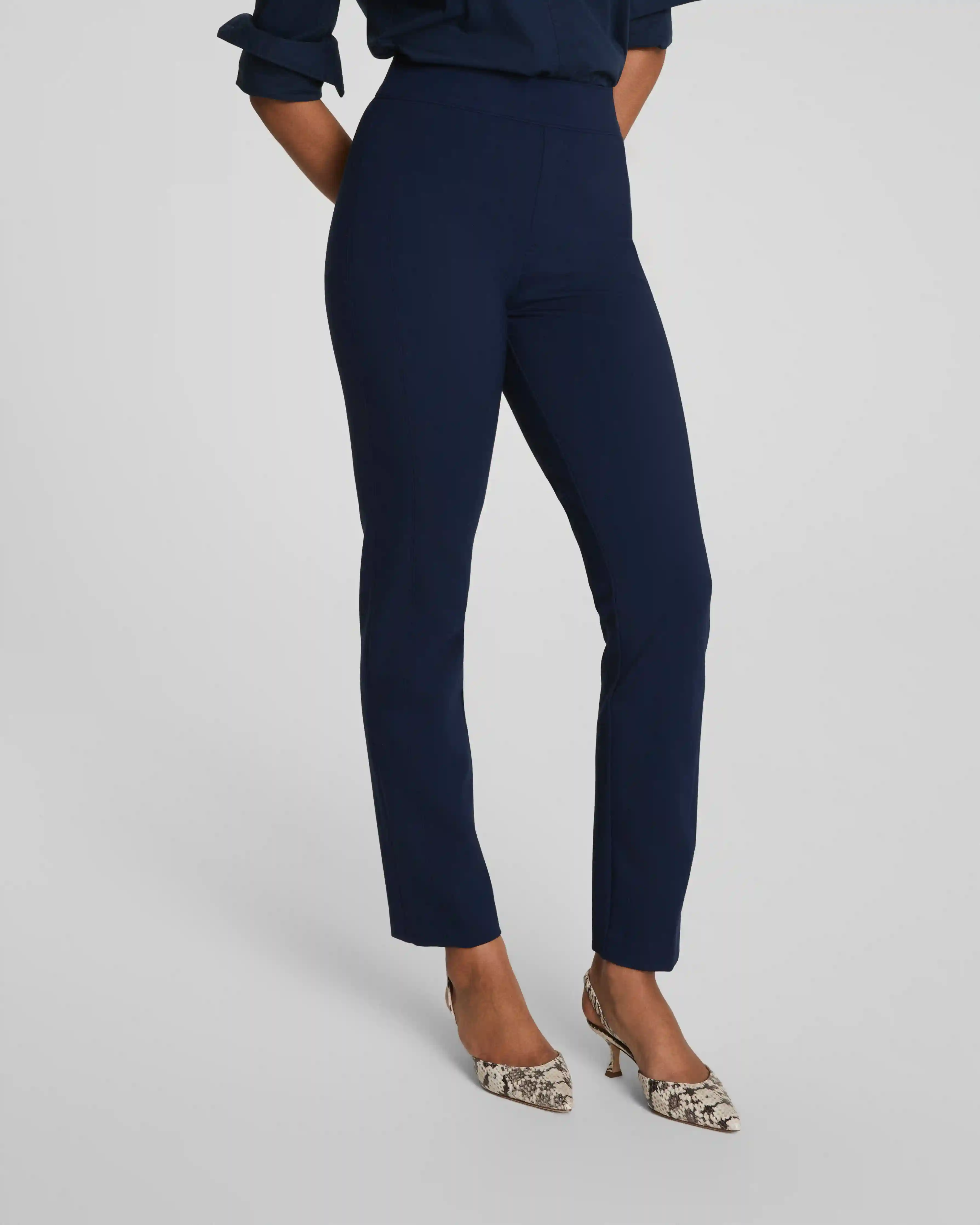 Alternative view of SPANXsupersmooth®  PerfectFit Ponte Slim Straight Pant | Timeless Navy