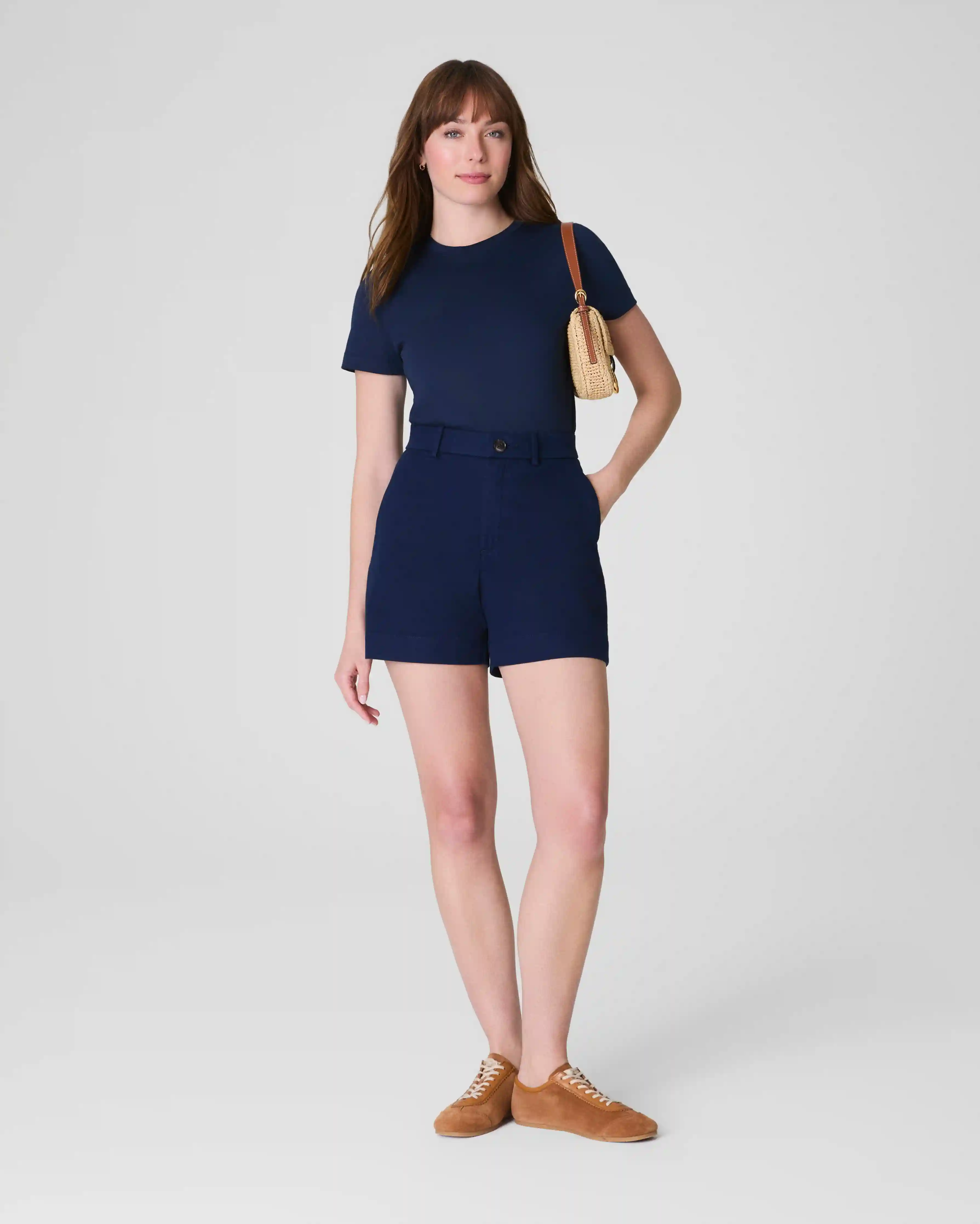 SPANXsupersmooth®  Stretch Twill Short, 5" | Timeless Navy
