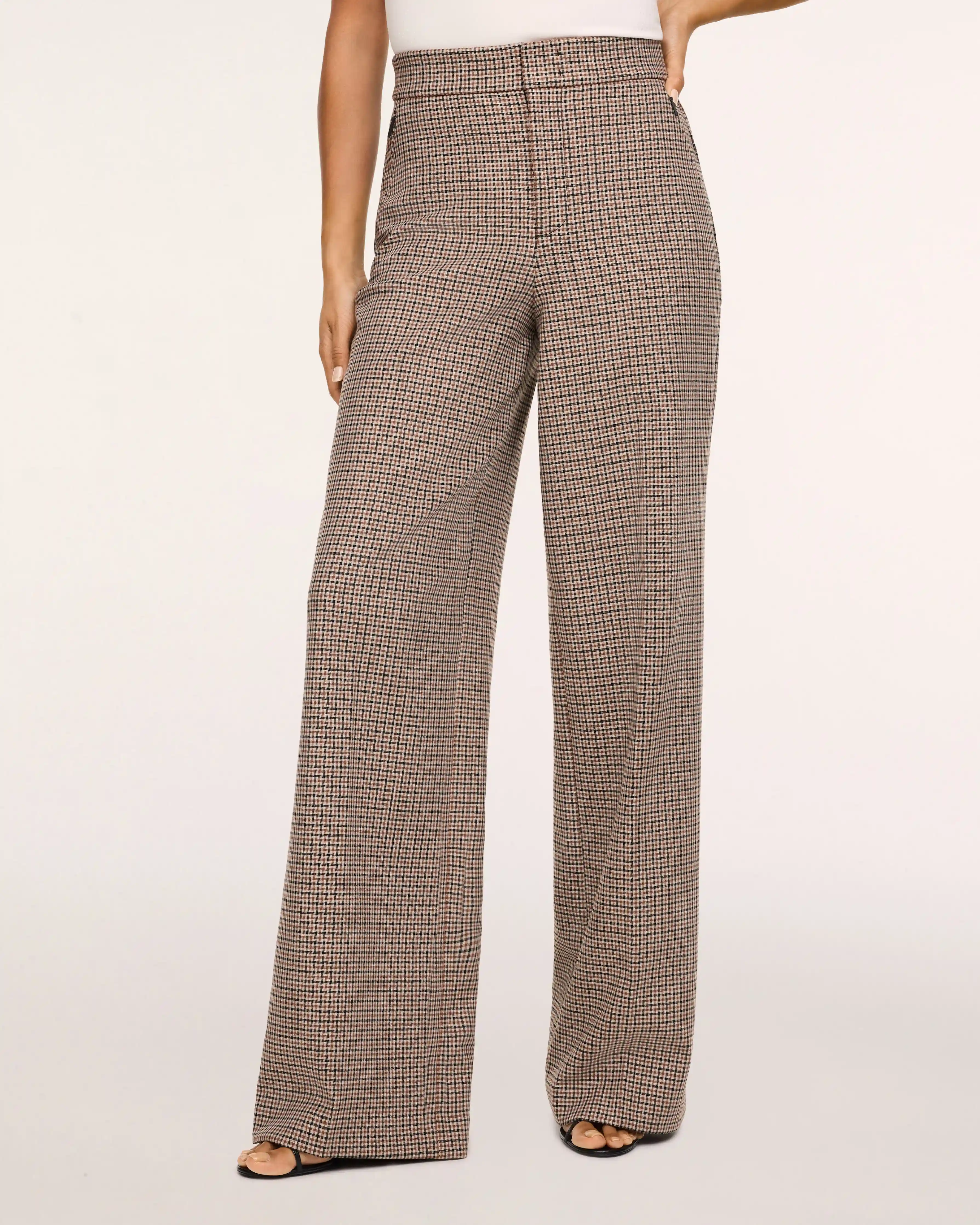 Alternative view of SPANXsupersmooth® WellSuited 360 Wide Leg Pant | Mini Check