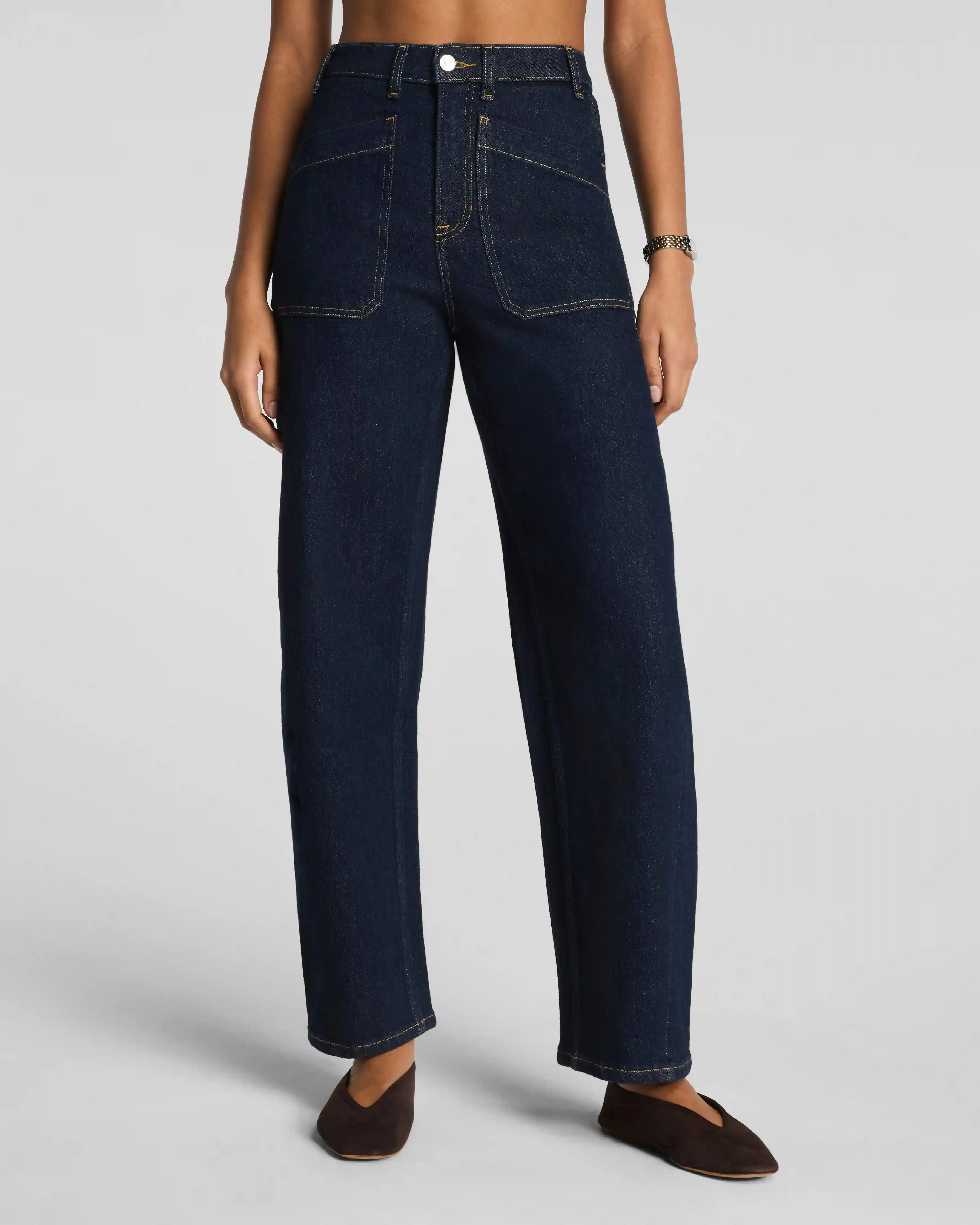 Alternative view of SPANXshape®  Authentic 360 Utility Barrel Leg Jeans | Marina