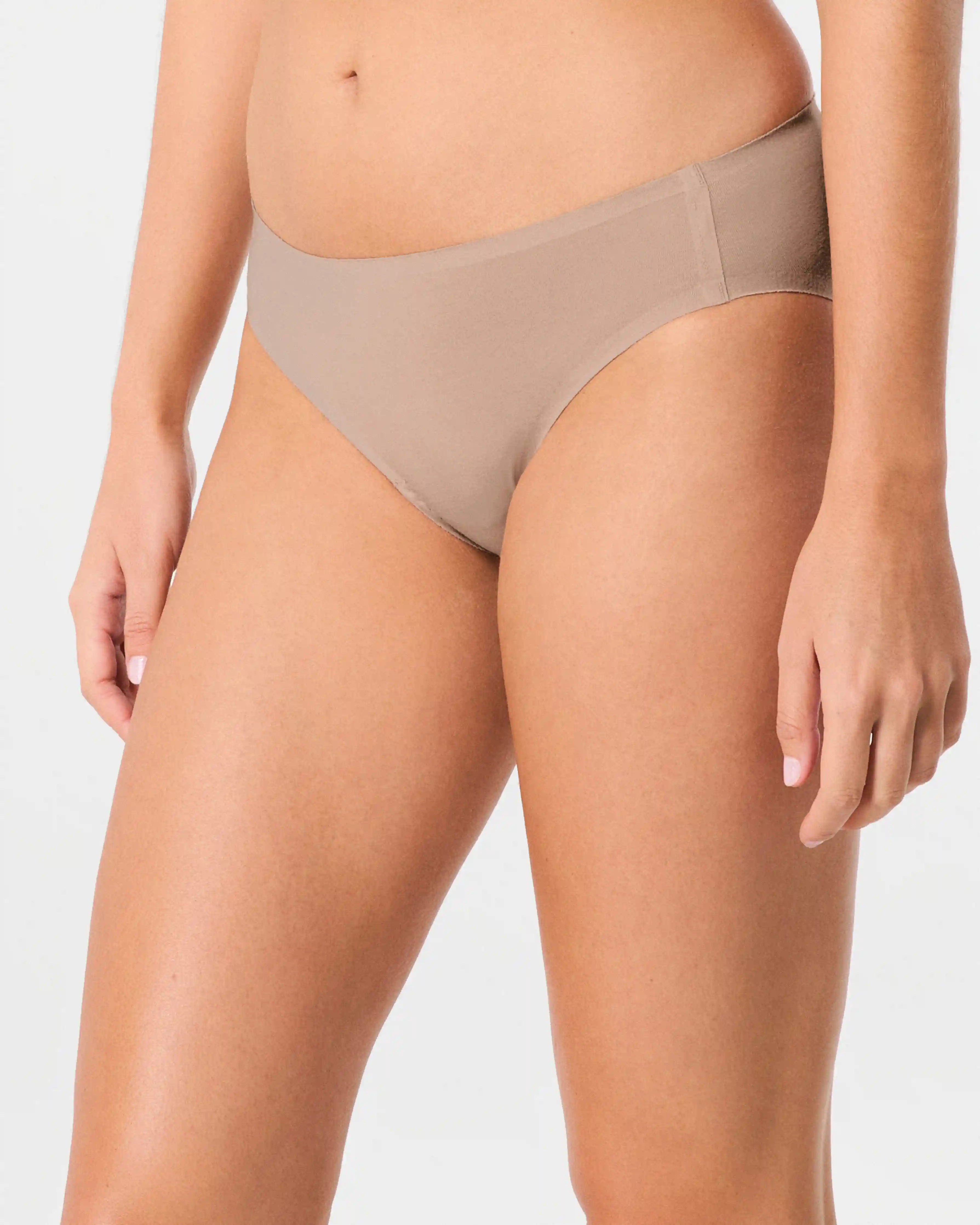 Alternative view of SPANXsmooth®  Fit-To-You Supima® Cotton Bikini 3-Pack | Toasted Oatmeal