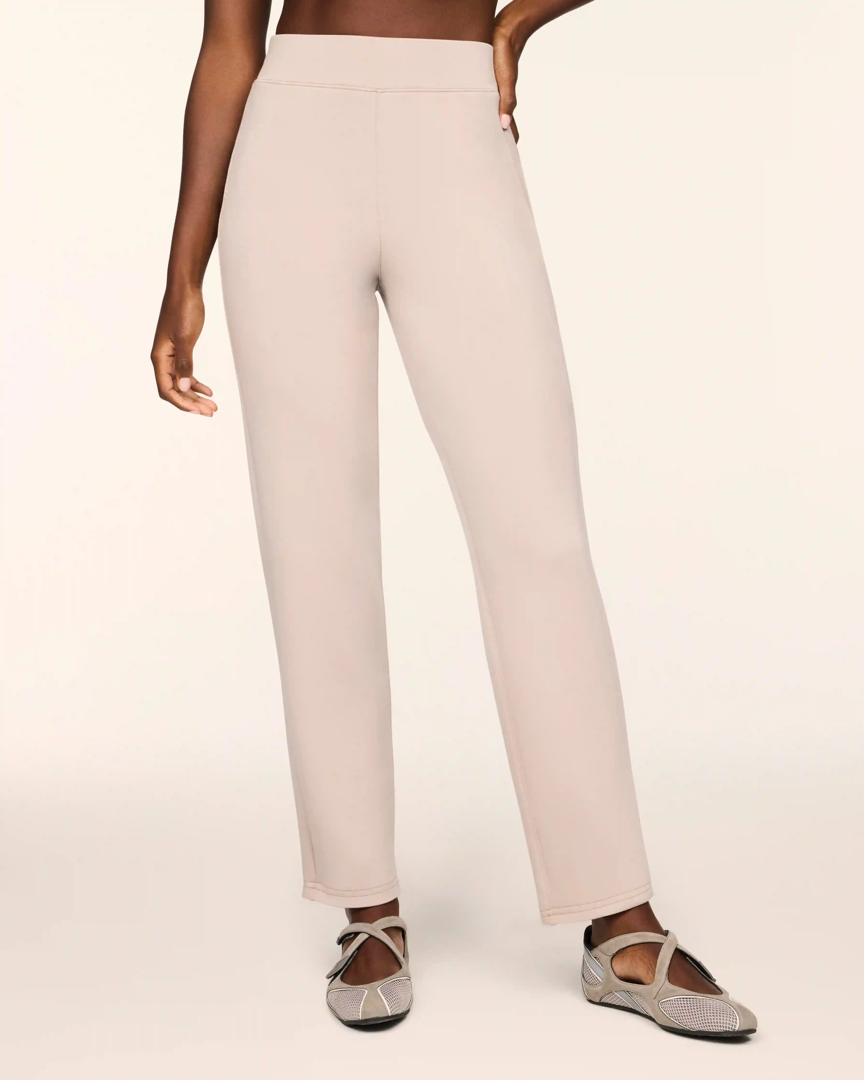 Alternative view of SPANX AirEssentials® Slim Straight Pant | Mushroom