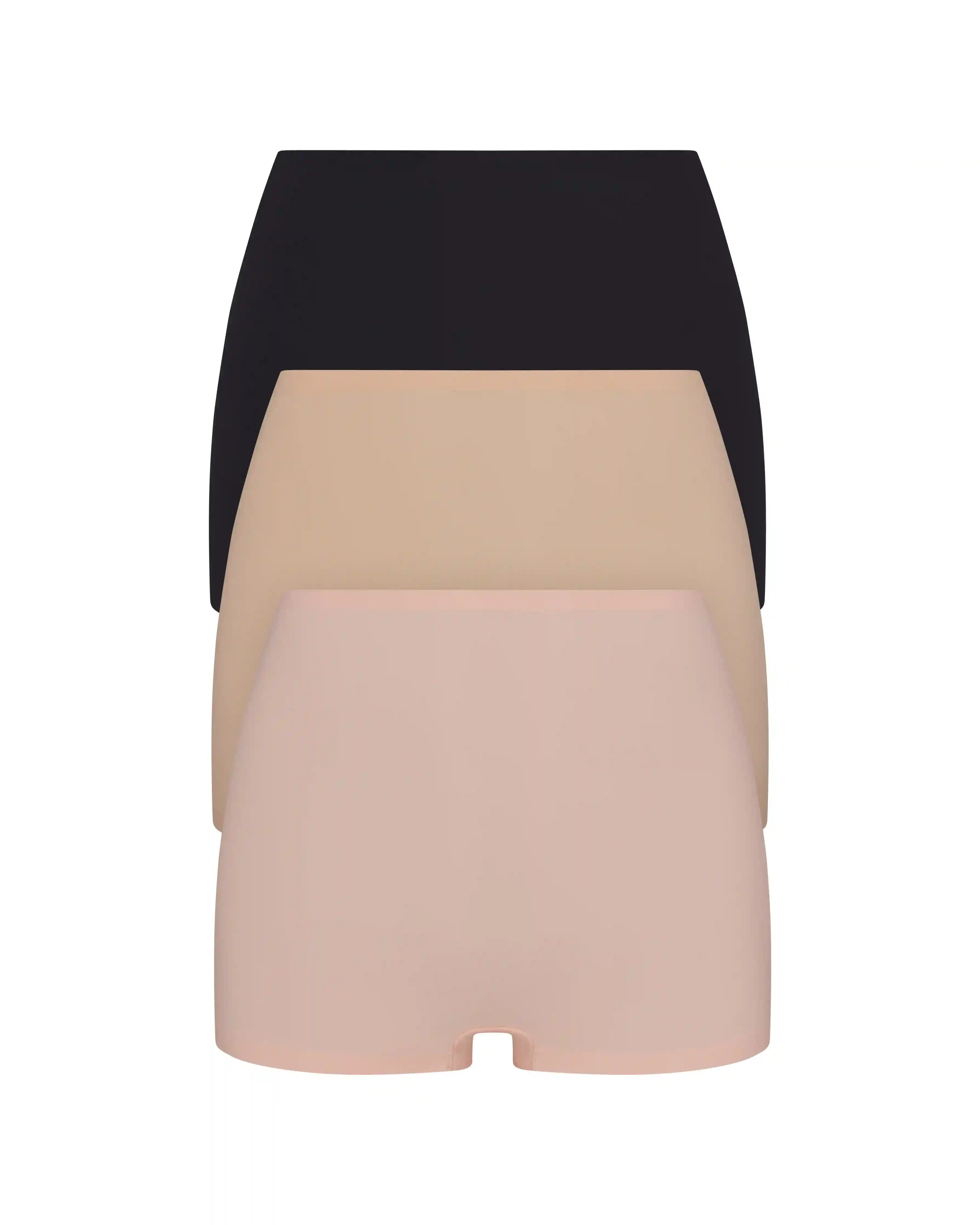 SPANXsmooth®  Fit-To-You Boyshort 3-Pack Box | Very Black/Toasted Oatmeal/Vintage Rose