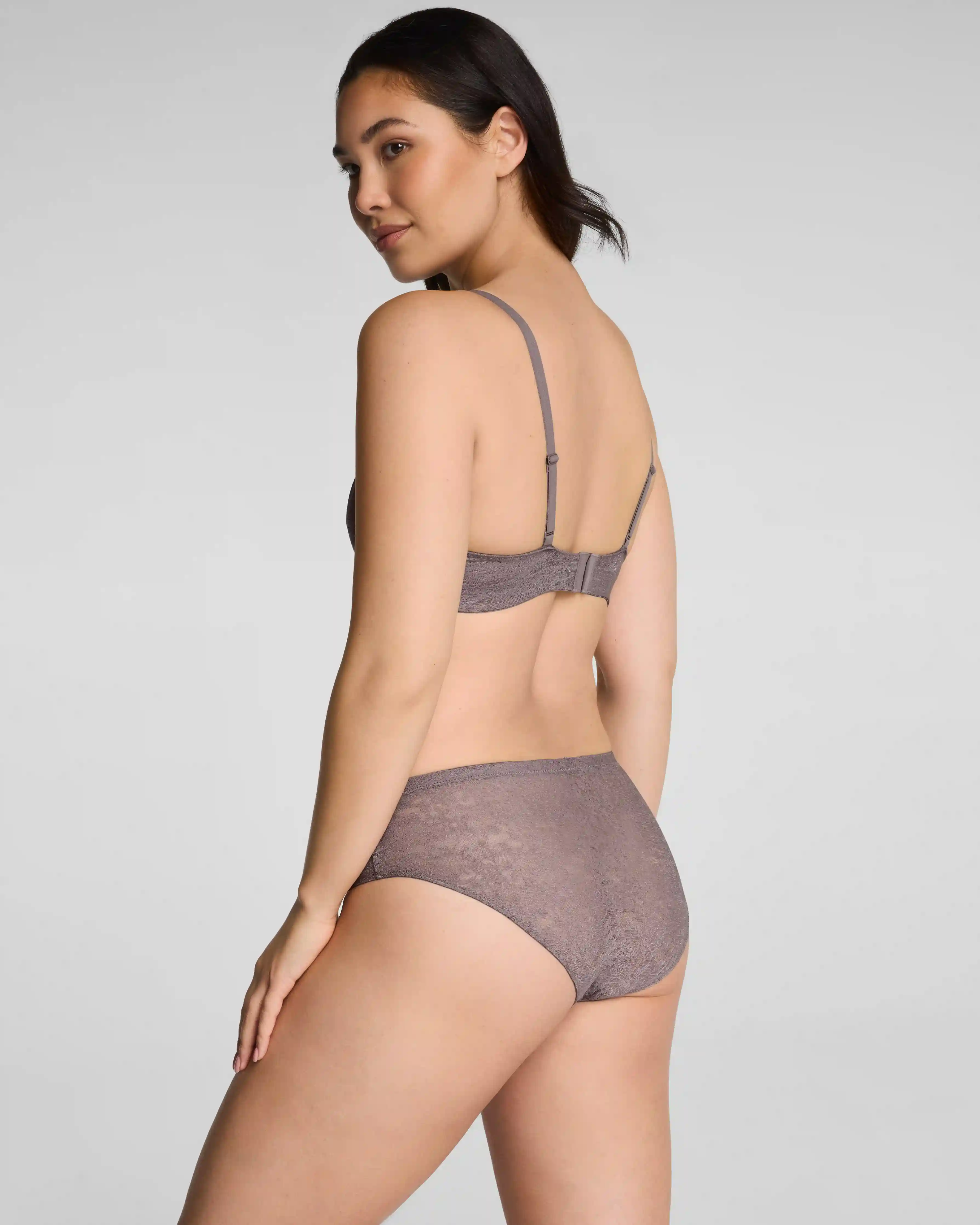 Alternative view of SPANXsupersmooth®  Day to Date Night Lace Bralette | Granite