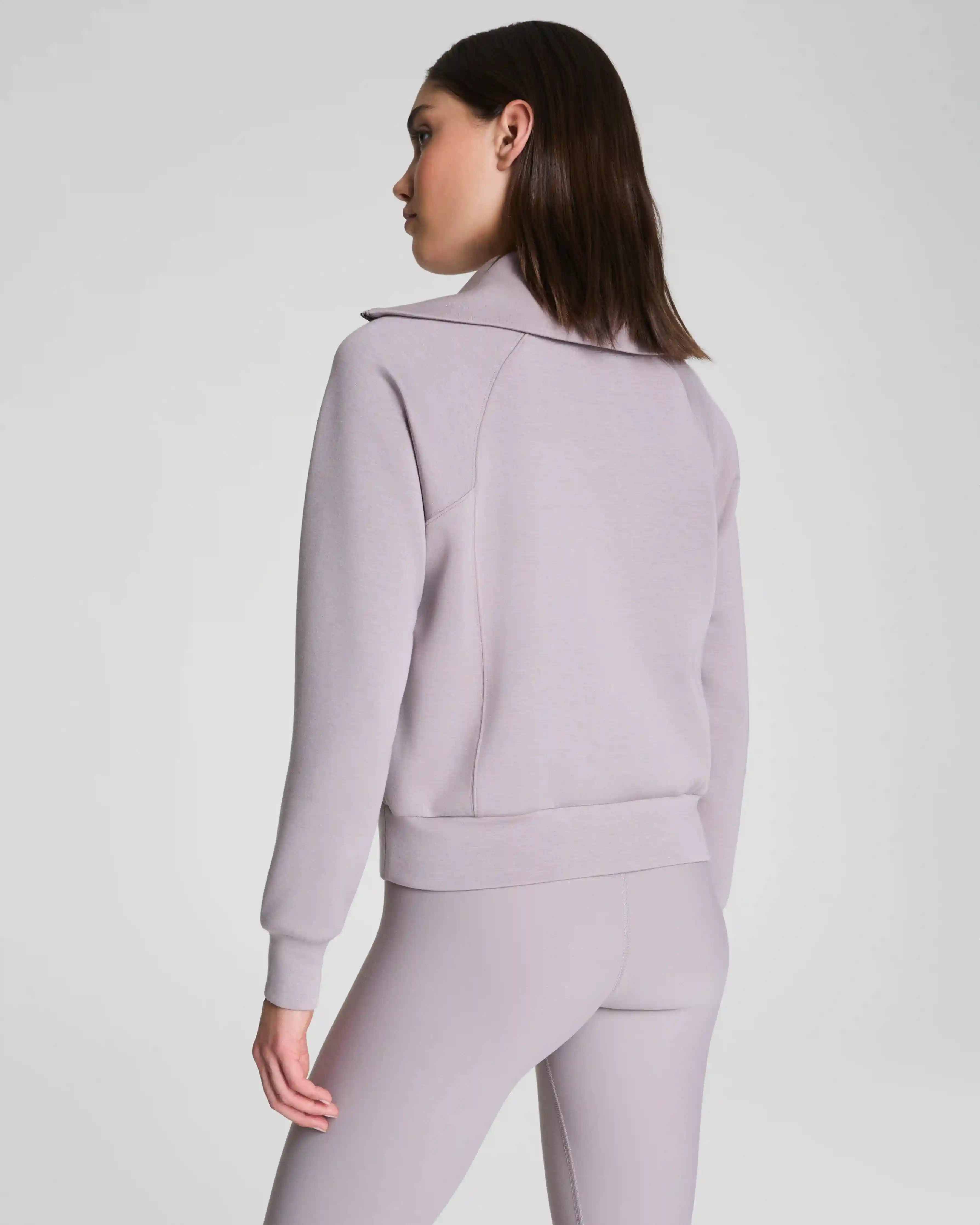 Alternative view of SPANX AirEssentials® Half Zip | Coastal Fog
