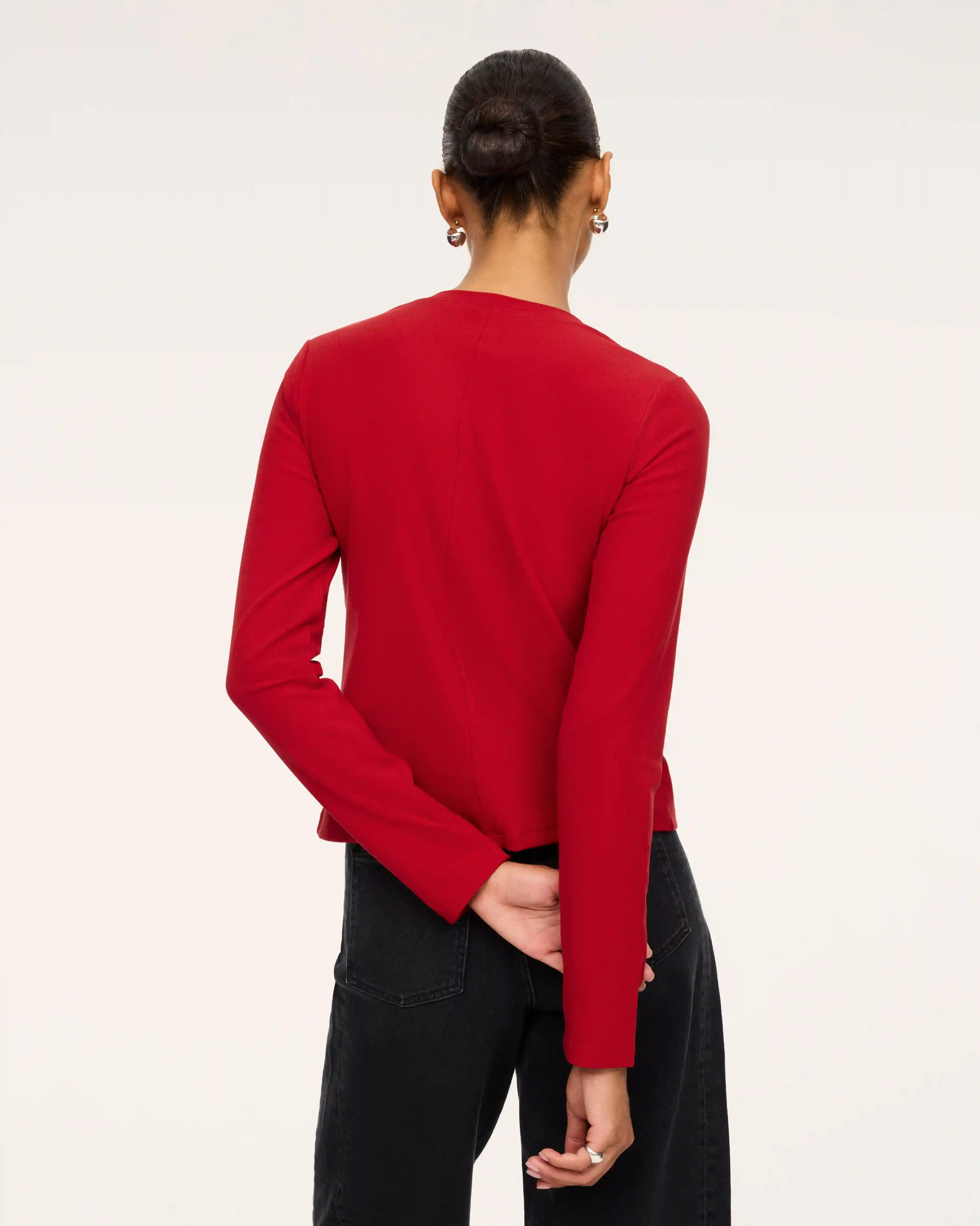 Alternative view of SPANX® Ribbed Knit Crewneck Cardigan | Amaryllis